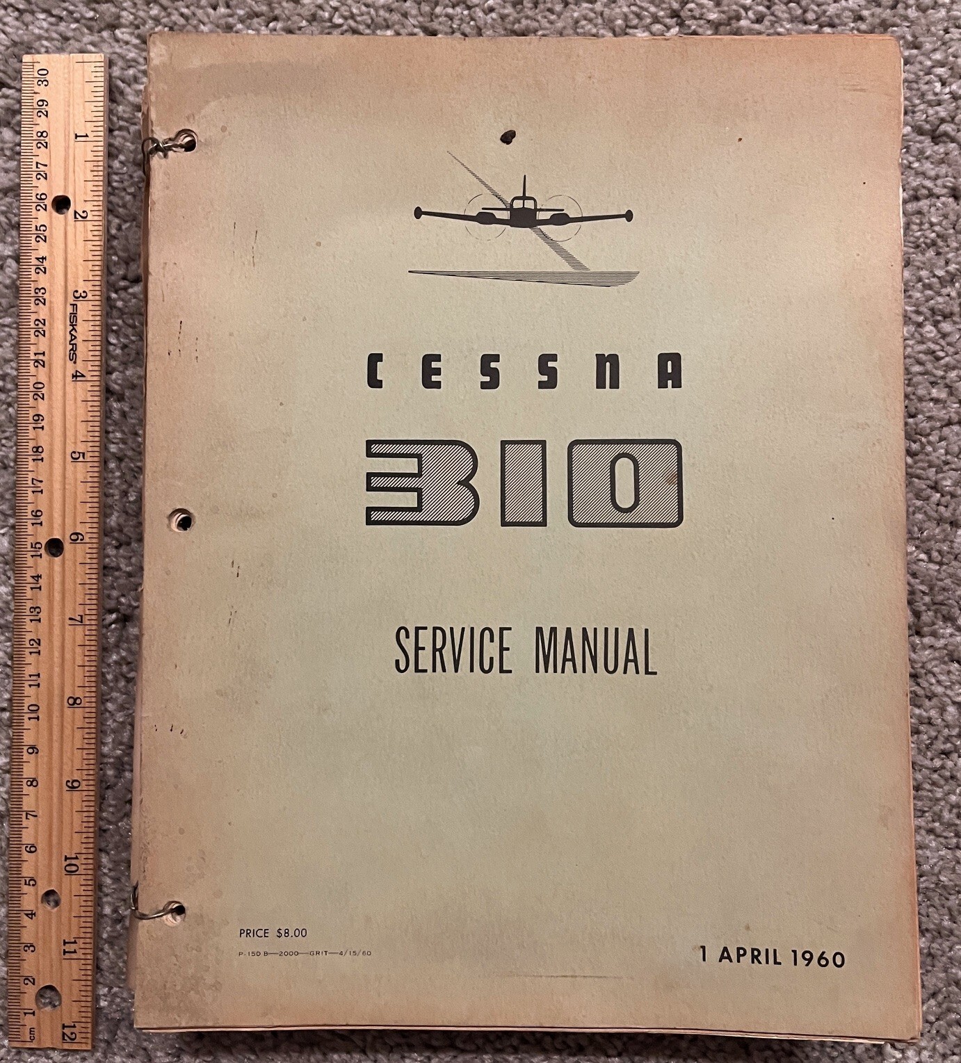 Vintage Cessna 310 Service Manual - April 1960 - Aircraft / Aviation