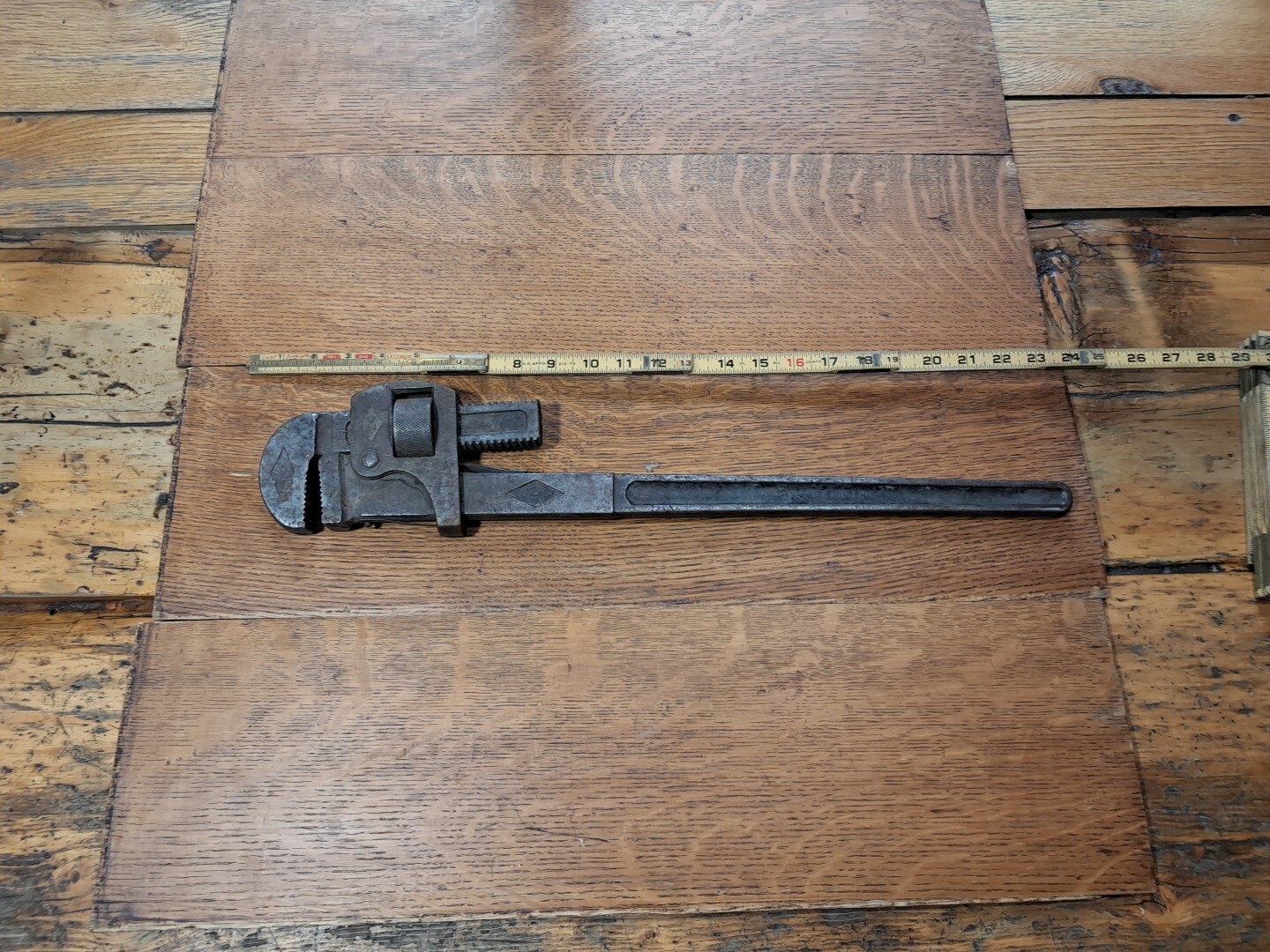 Walworth Genuine Stilson 24" In Vintage Adjustable Pipe Wrench Made In USA