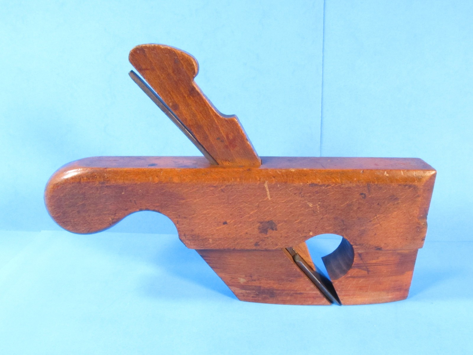 matched pair same radius Sims London wood molding planes 1 curved 1 compassed
