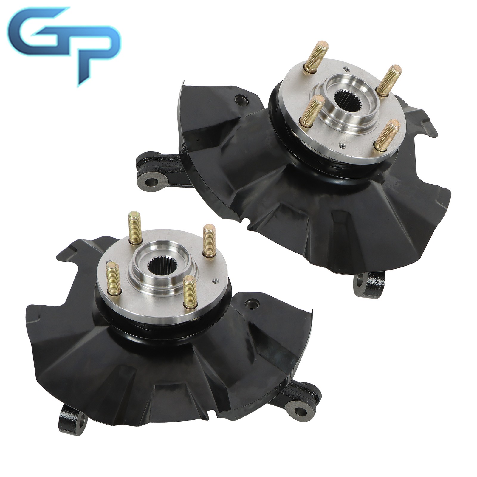 2x Front Left & Right Steering Knuckle Assembly For Hyundai Accent 2007-2011