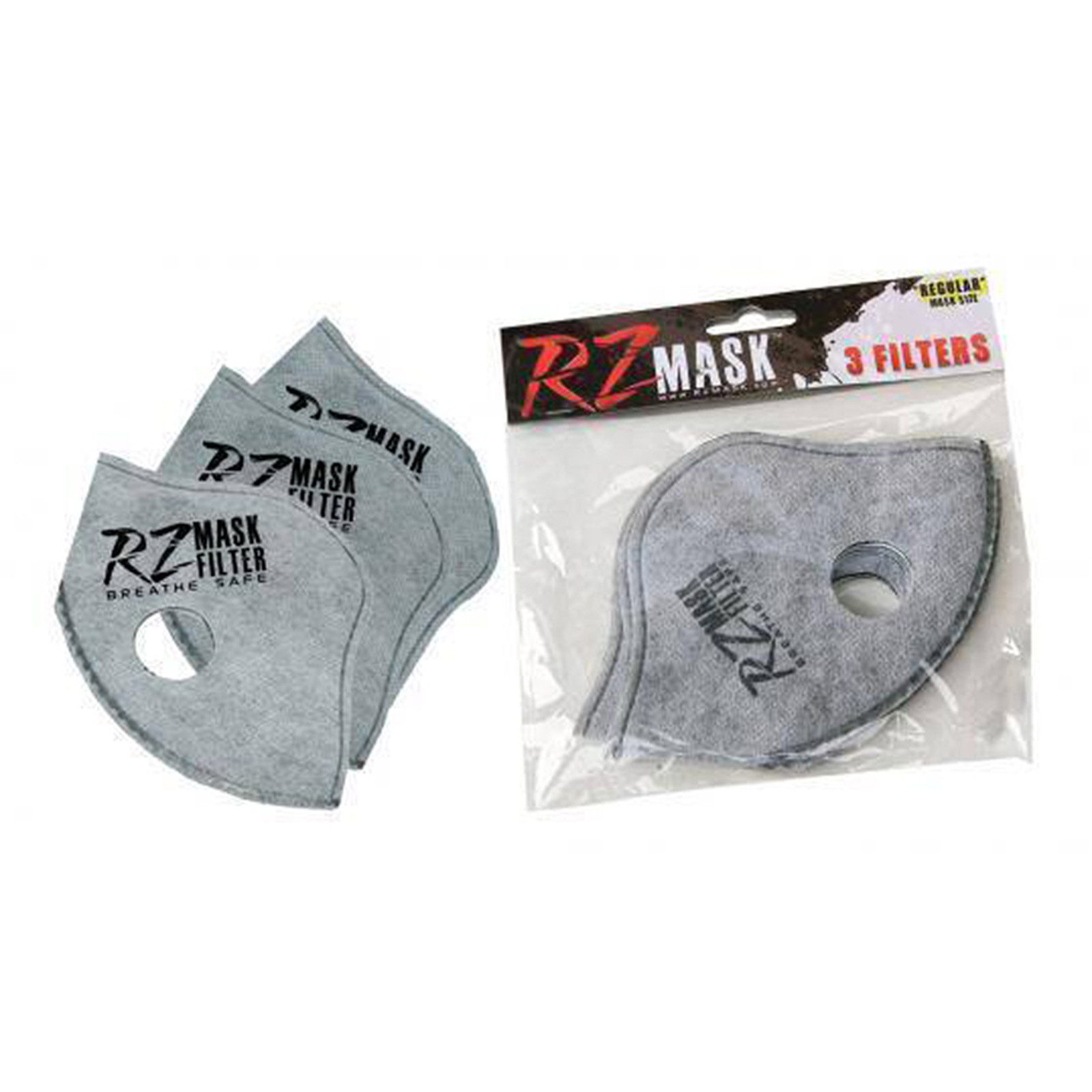RZ-Mask HEPA Active Carbon Replacement Filter Pack of 3 Universal 43620