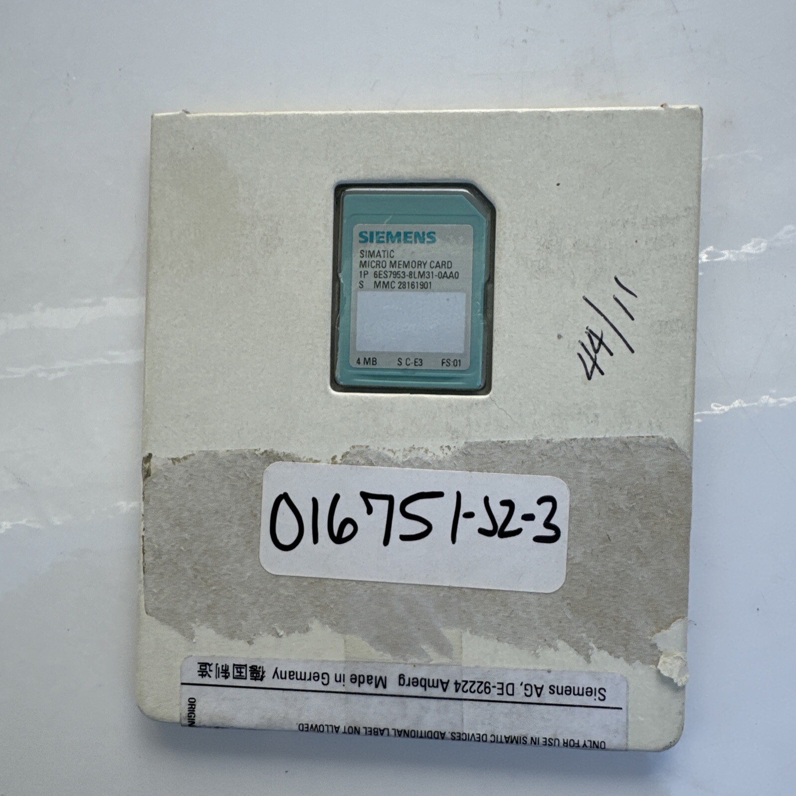 NEW Siemens 6ES7 953-8LM31-0AA0 Memory Card