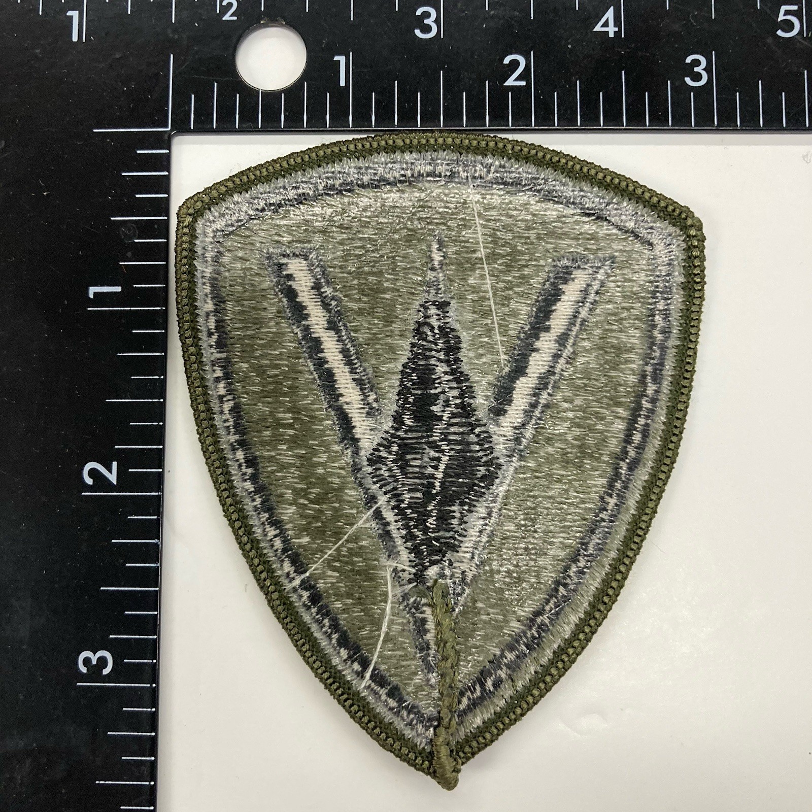 USMC Marine Corps 5th Division Embroidered Shoulder Patch Subdued