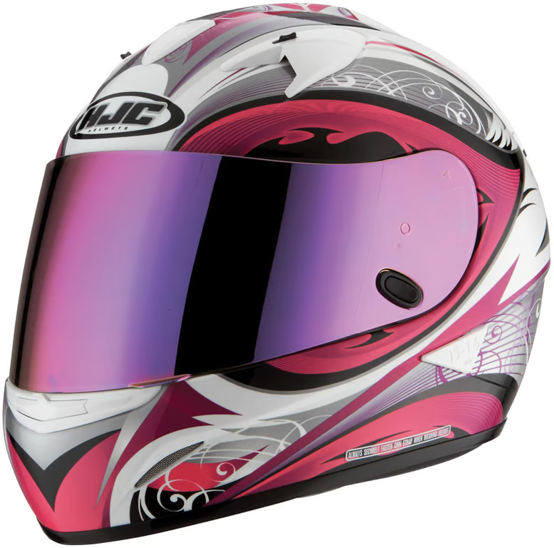 HJC HJ-S2 RST Color Mirror Coated Shield - Pink Motorcycle ATV/UTV Street Bike