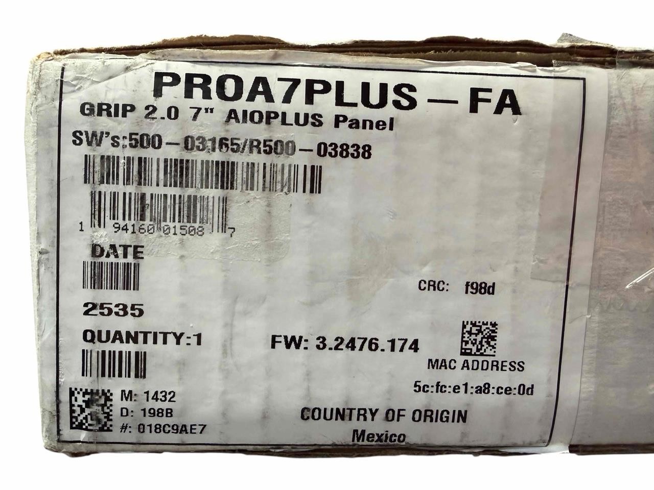 NEW PROA7PLUS-FA Grip 2.0 7" AIOPLUS Panel First Alert Touchscreen Control
