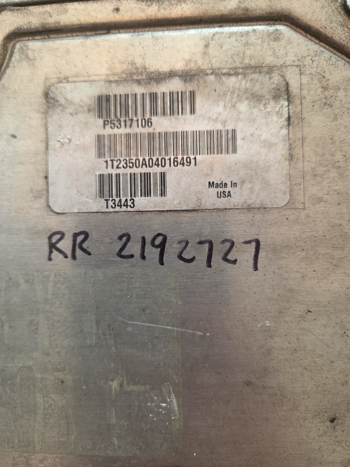 Cummins ECM part Number P5317106