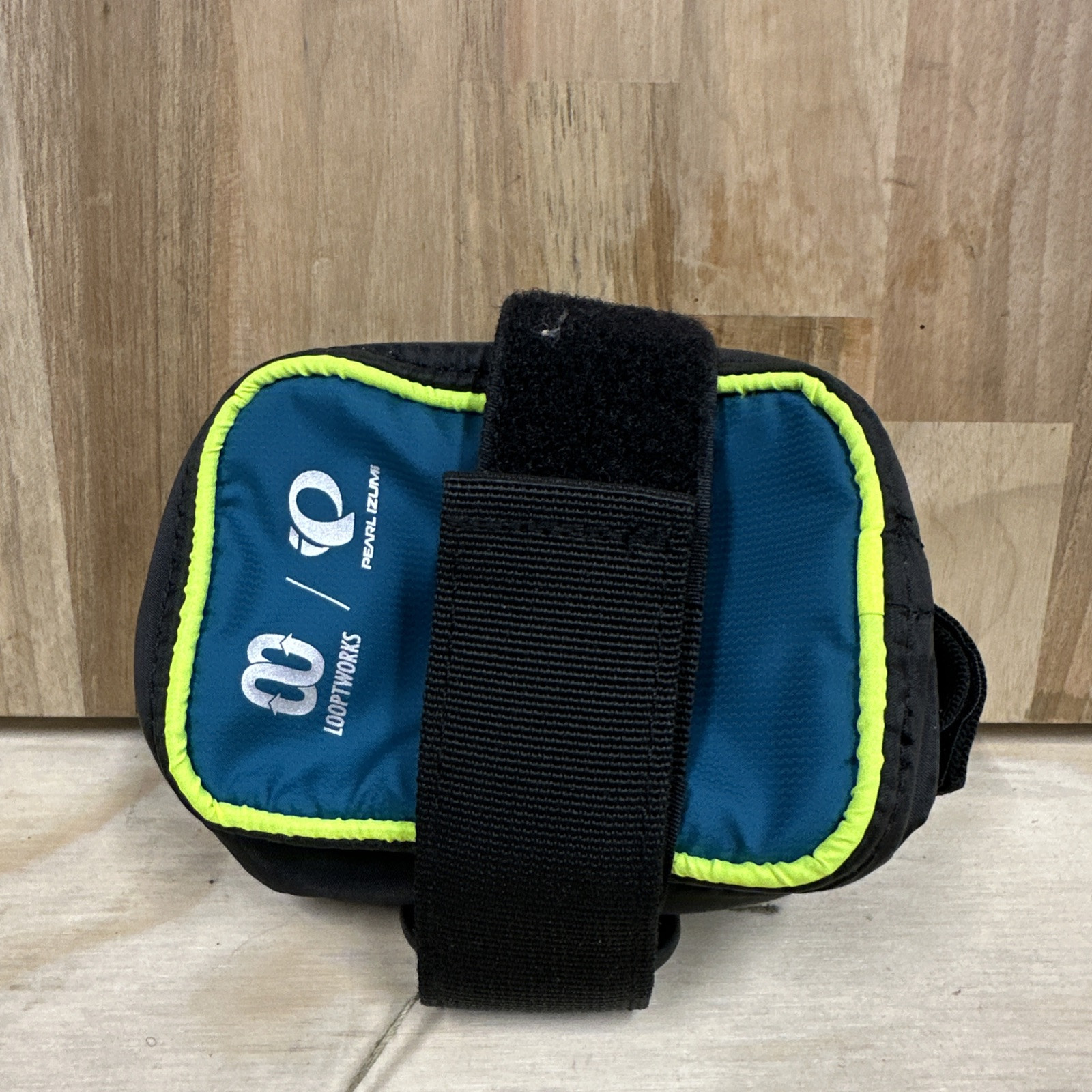 Pearl Izumi Upcycle Seat Bag Teal/Screaming Yellow