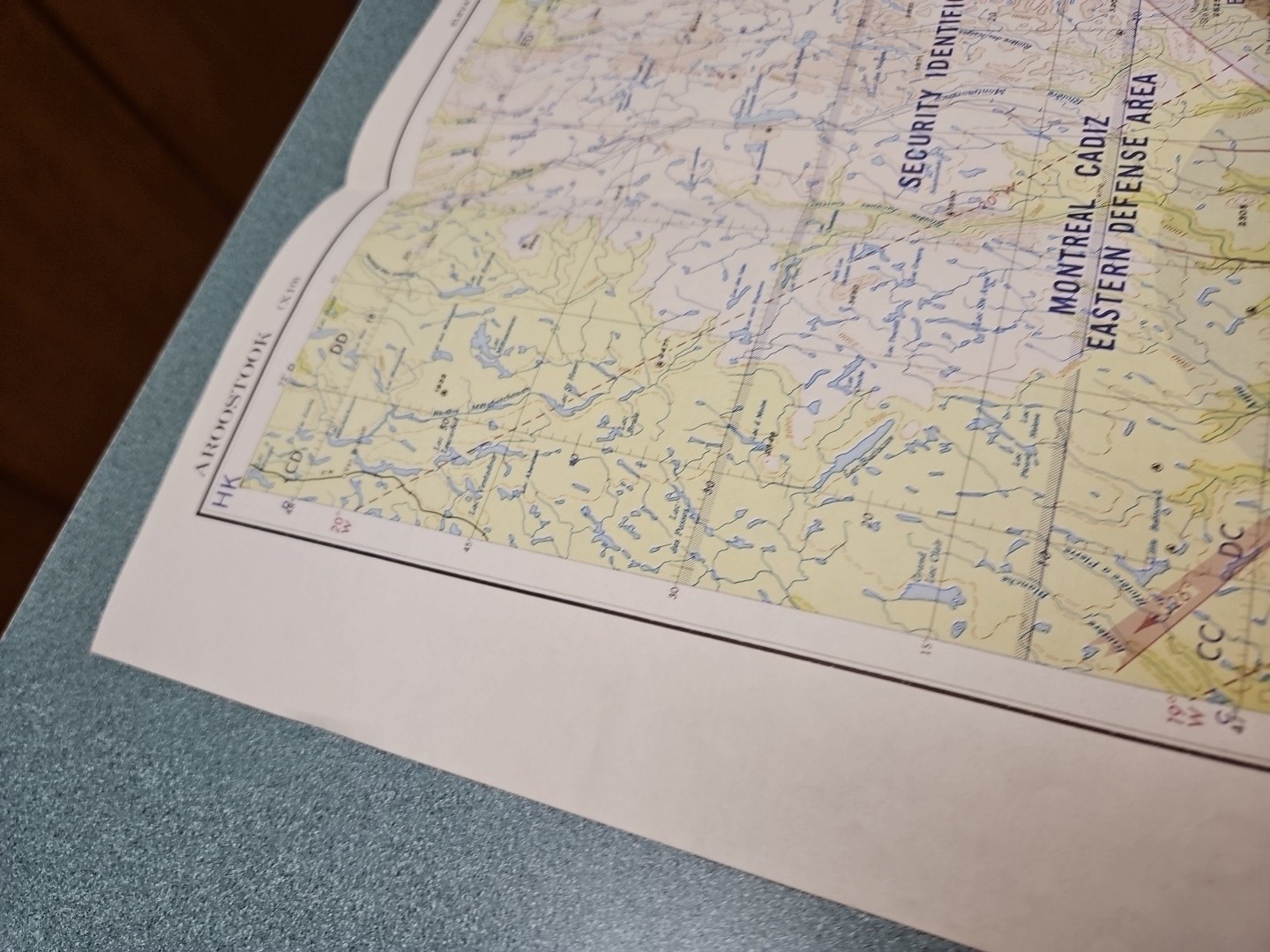 Aroostook Aeronautical Chart 1954
