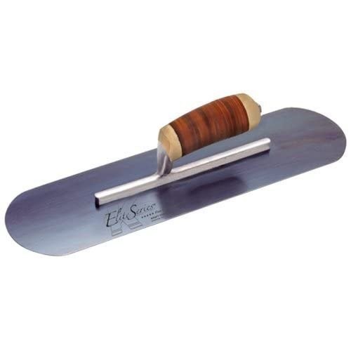 Kraft Tool CFE290BL 16"x4.5" Elite Five Star BS Pool Trowel w/ Leather Handle