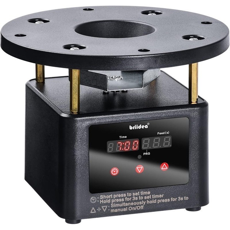Programmable Digital Timer Deer Feeder Solar Battery Durable ABS Plastic Black