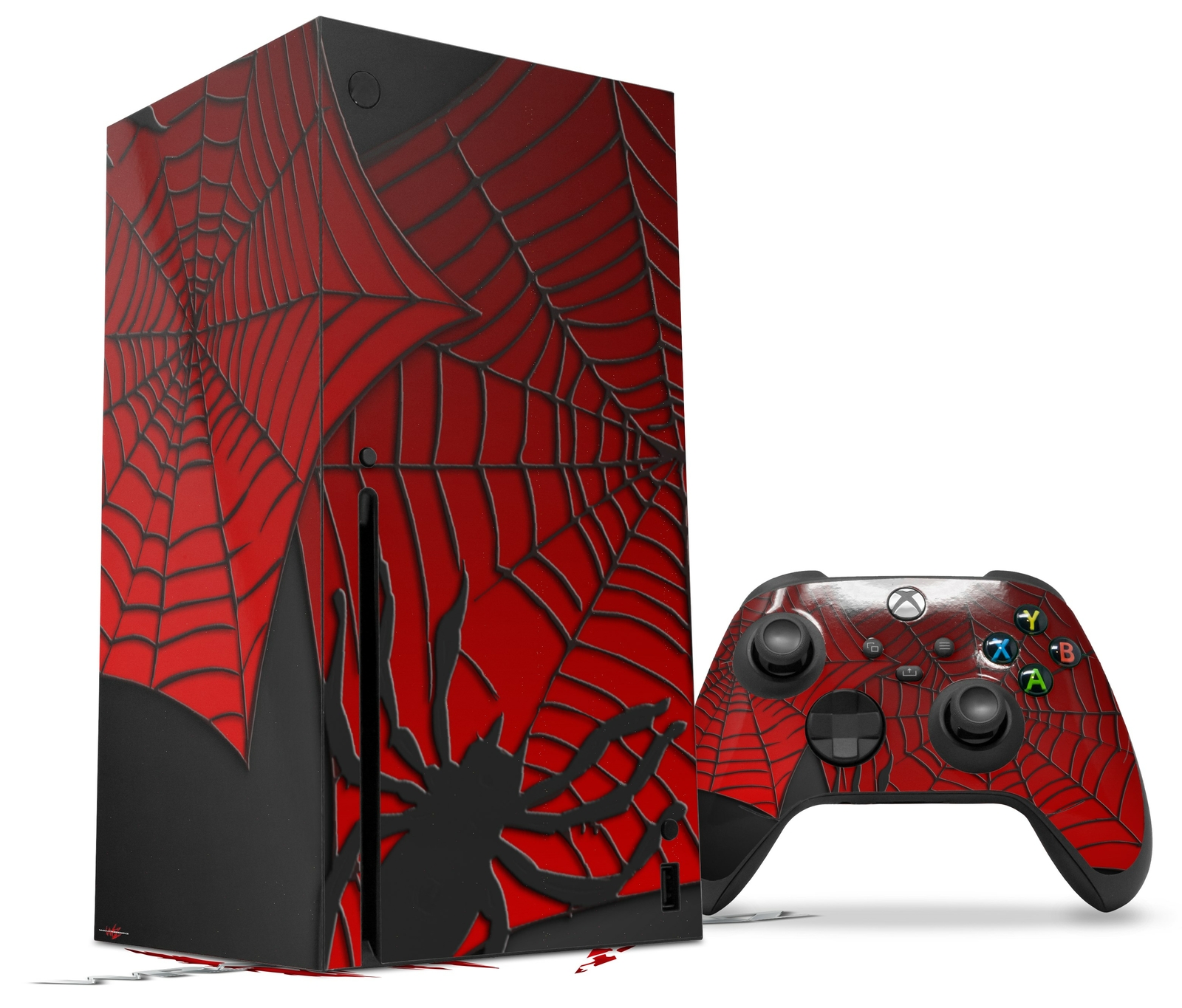 Skin Set for XBOX Series X Spider Web