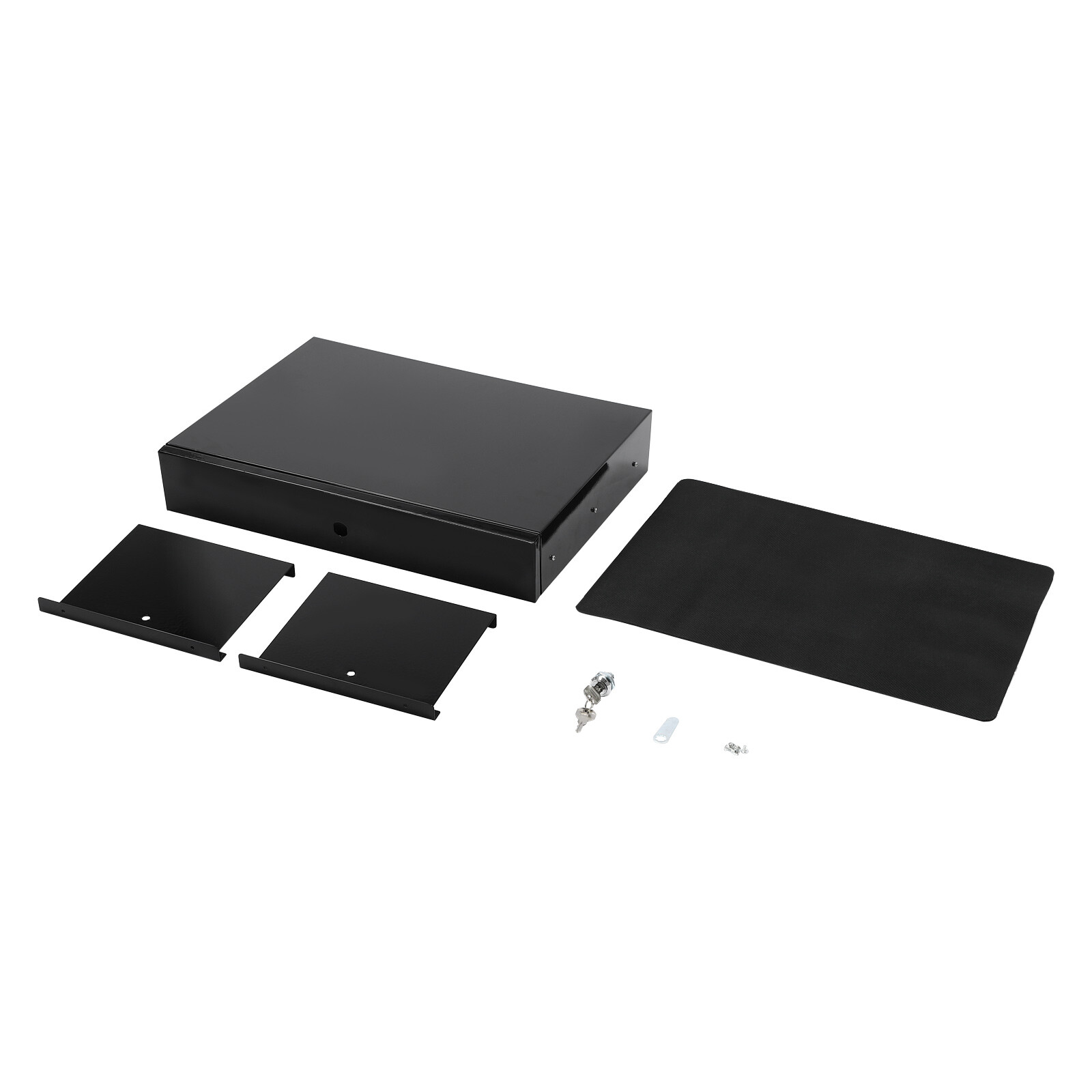 Sliding Pull-Out Under-Desk Drawer Organizer with Computer Pad