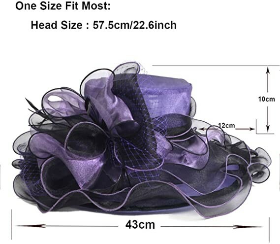 Women's Church Derby Dress, Bridal Cap British Tea Party Wedding Hat 12 COLORS