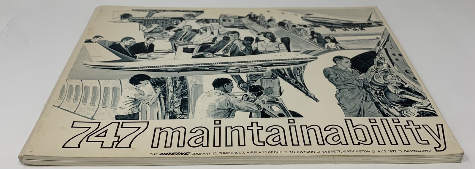 Boeing 747 Maintainability Brochure Airplane 1972 D6 - 13050-899R