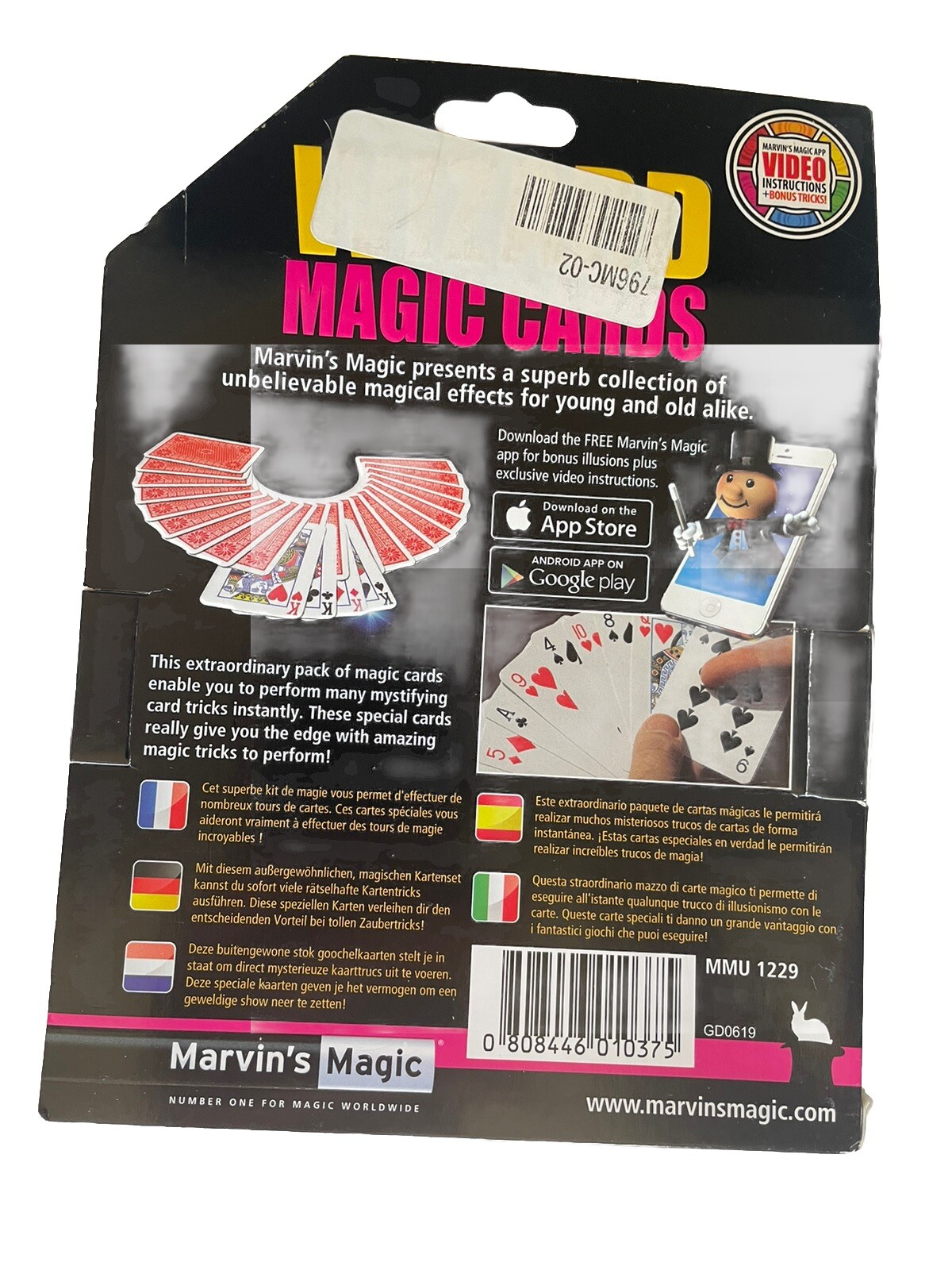 Marvin's Magic Presents Wizard Magic Cards 1229
