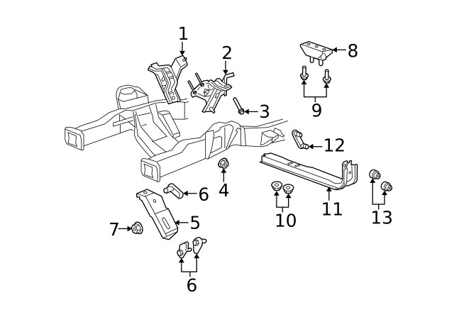 Genuine Ford Automatic Transmission Mount Bolt W500526-S439