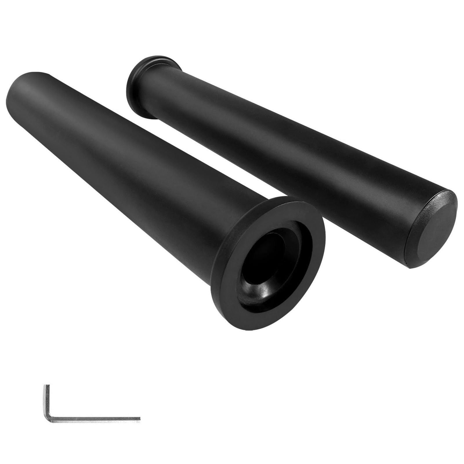 Standard Olympic Barbell Adapter Sleeve: Converts 1 inch Black