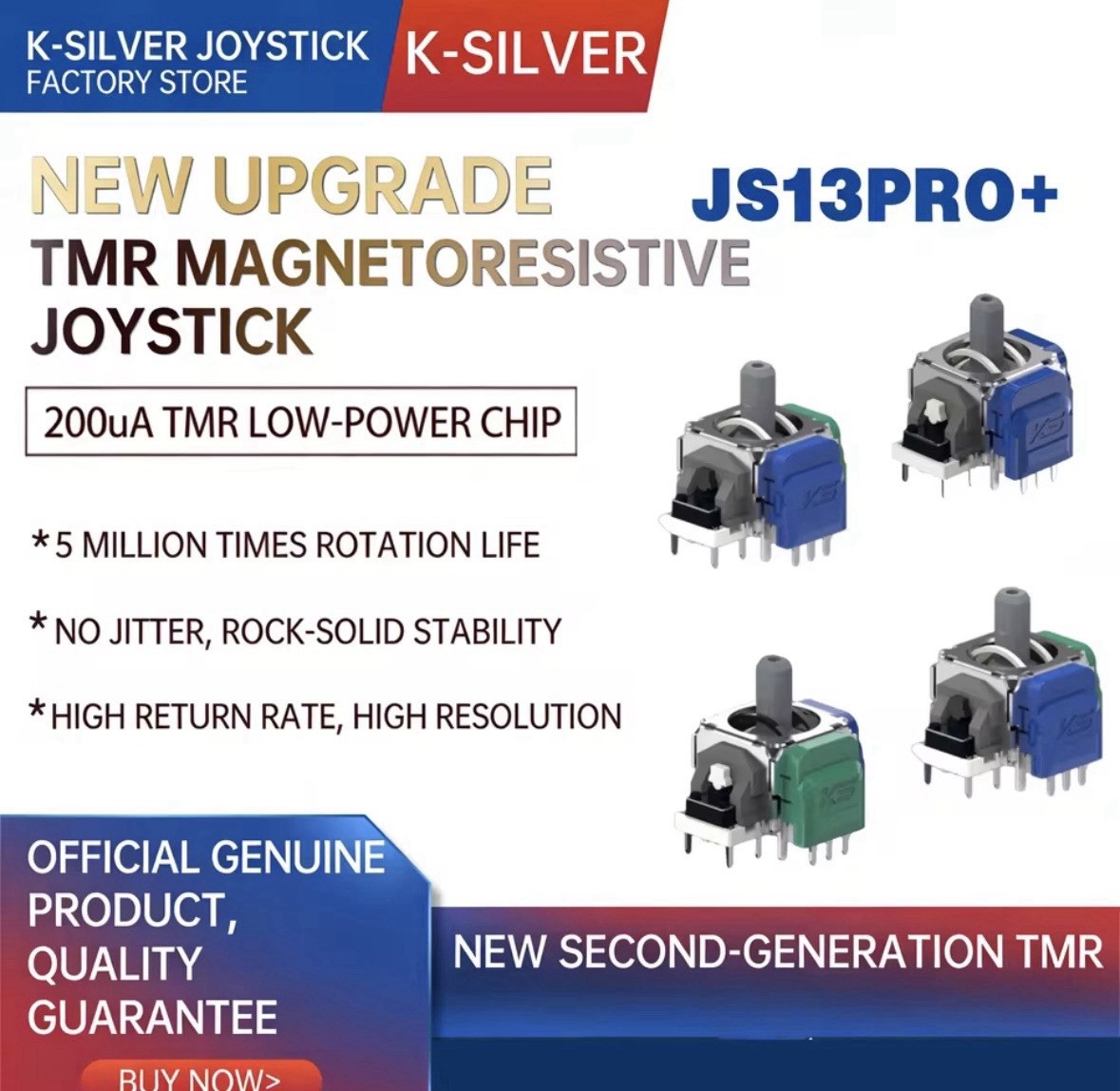 (2) K-Silver JS13 Pro+ TMR PS5 (Pair)