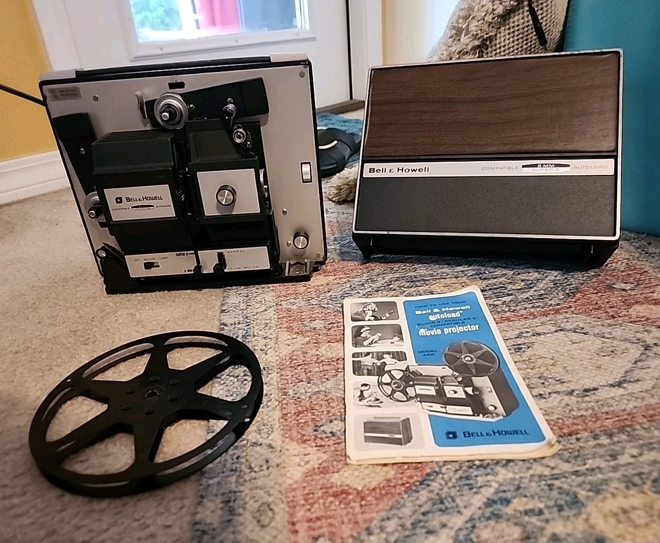 BELL & HOWELL COMPATIBLE 456 AUTOLOAD 8mm & SUPER 8 MOVIE PROJECTOR INSTRUCTIONS