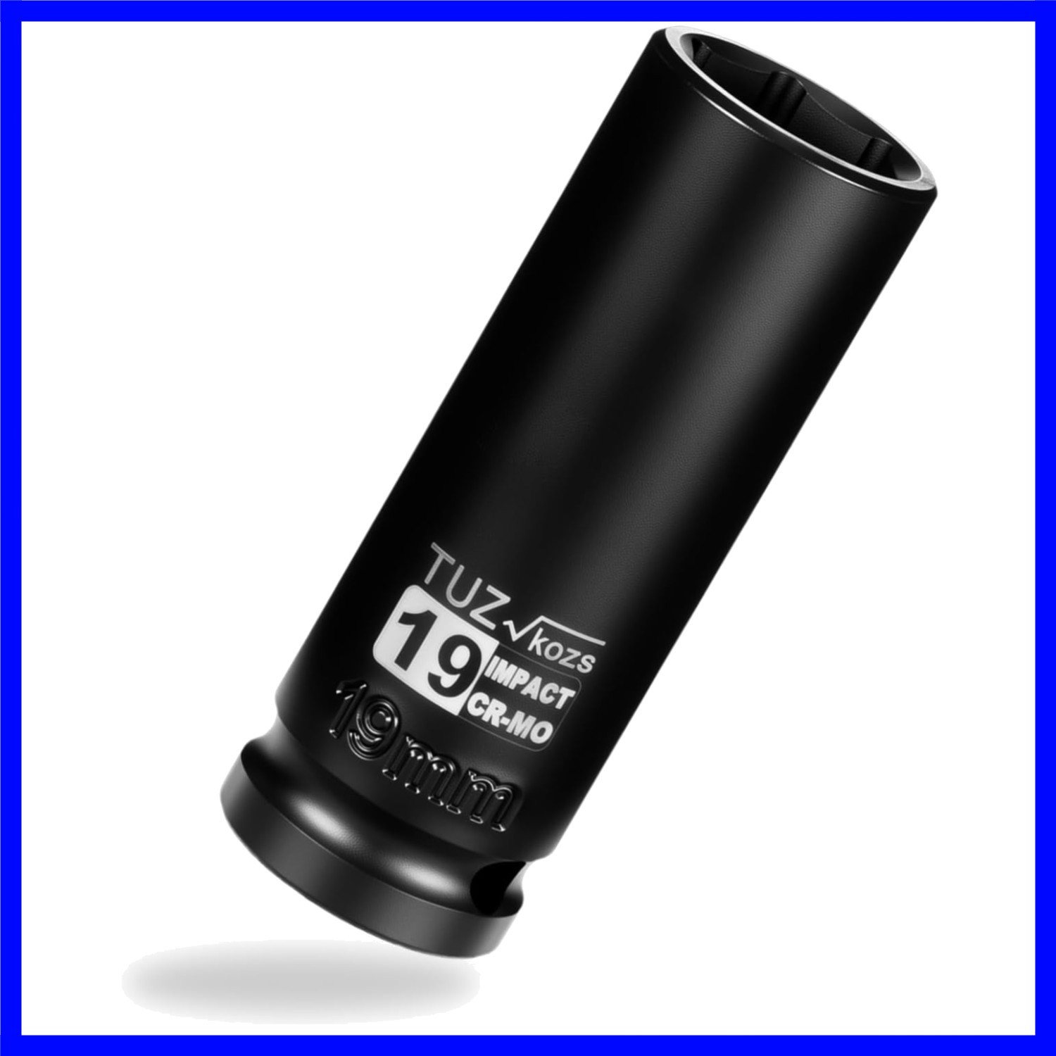 19mm Deep CR-MO Impact Socket - 1/2 Inch Drive 6-Point Design for Maximum Grip