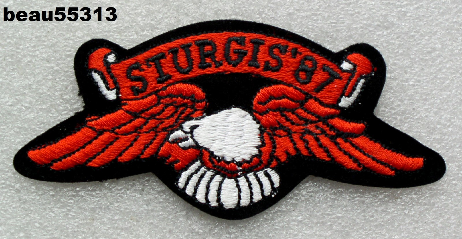 ⭐"OFFICIAL" 1987 STURGIS CHAMBER SOUTH DAKOTA HARLEY BIKE RALLY VEST PATCH