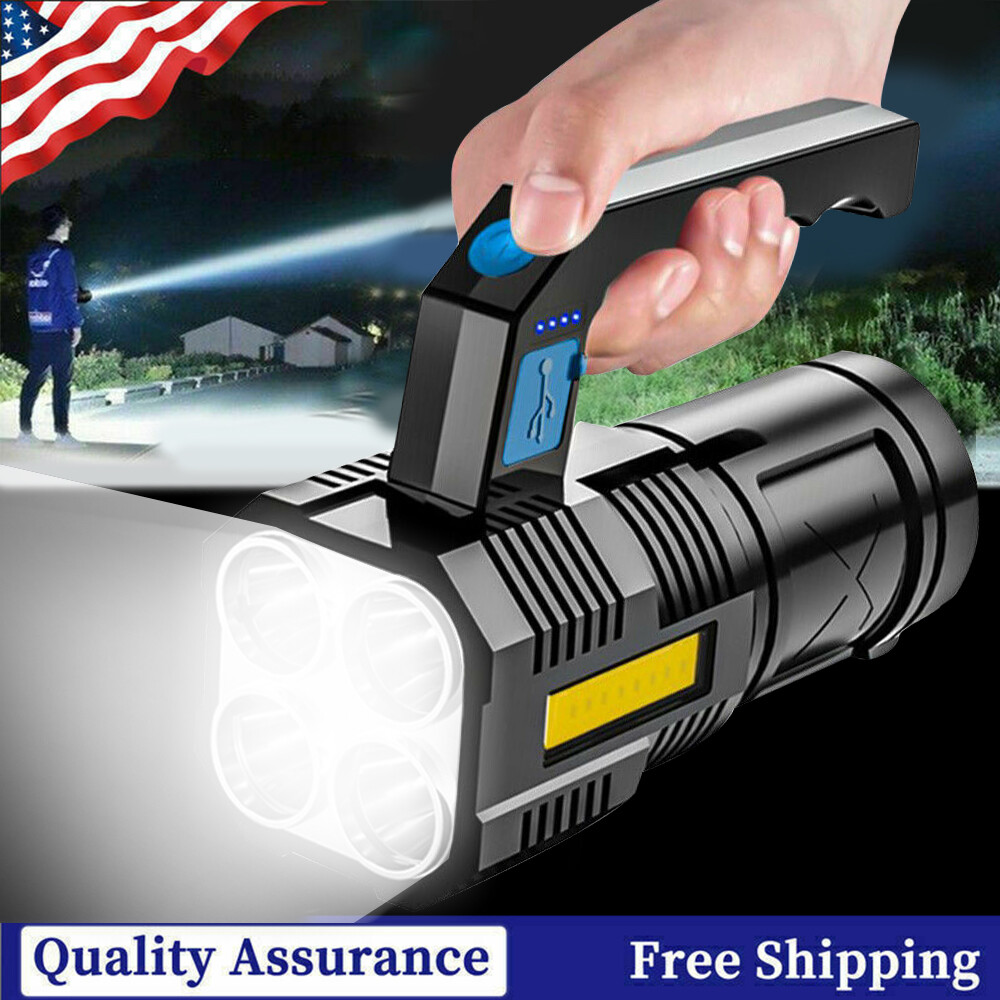 99000000 LM Rechargeable LED Flashlight Tactical Police Super Bright Torch Light