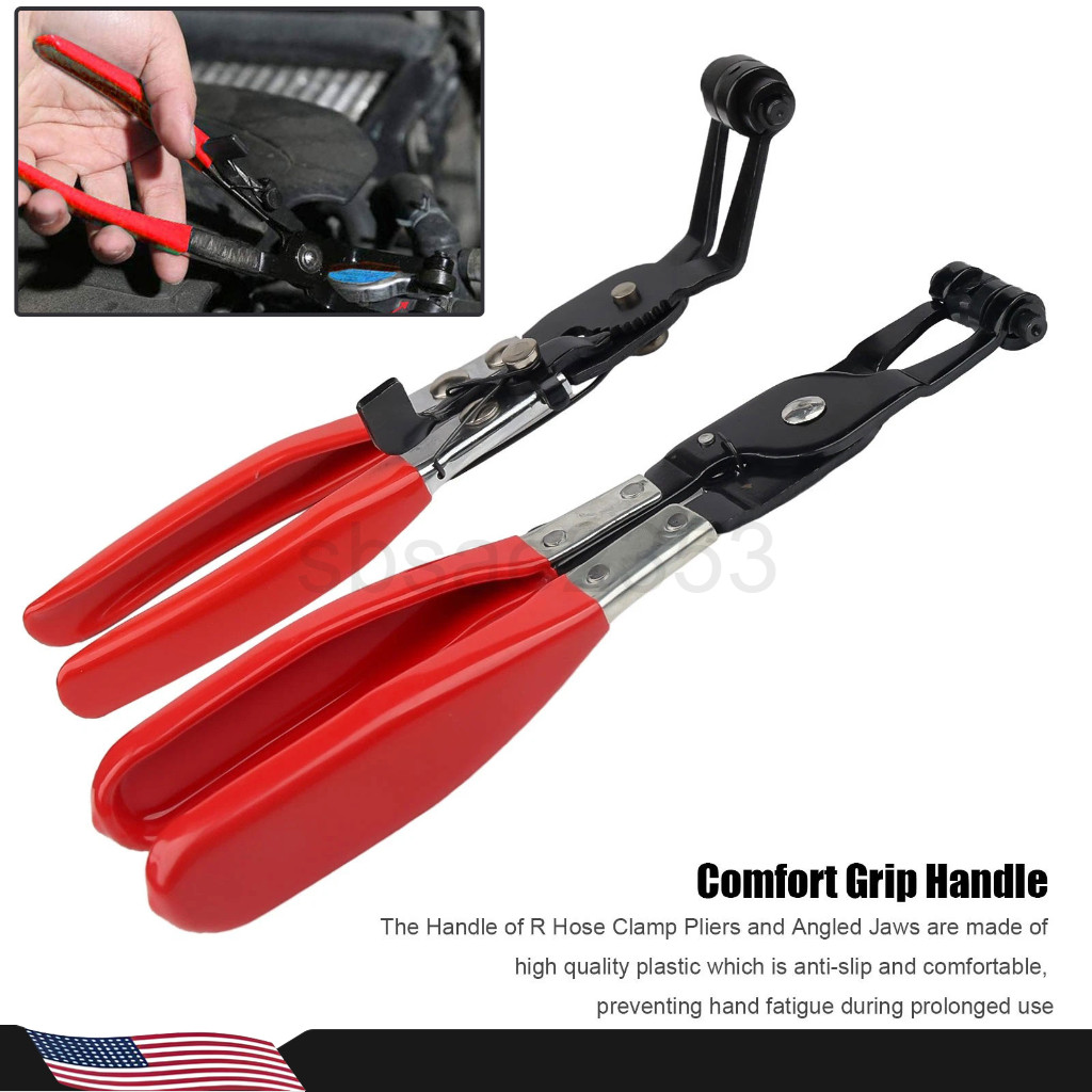 2X Hose Clamp Pliers Car Water Pipe Fuel Coolant Spring Bundle Removal Tool NEW
