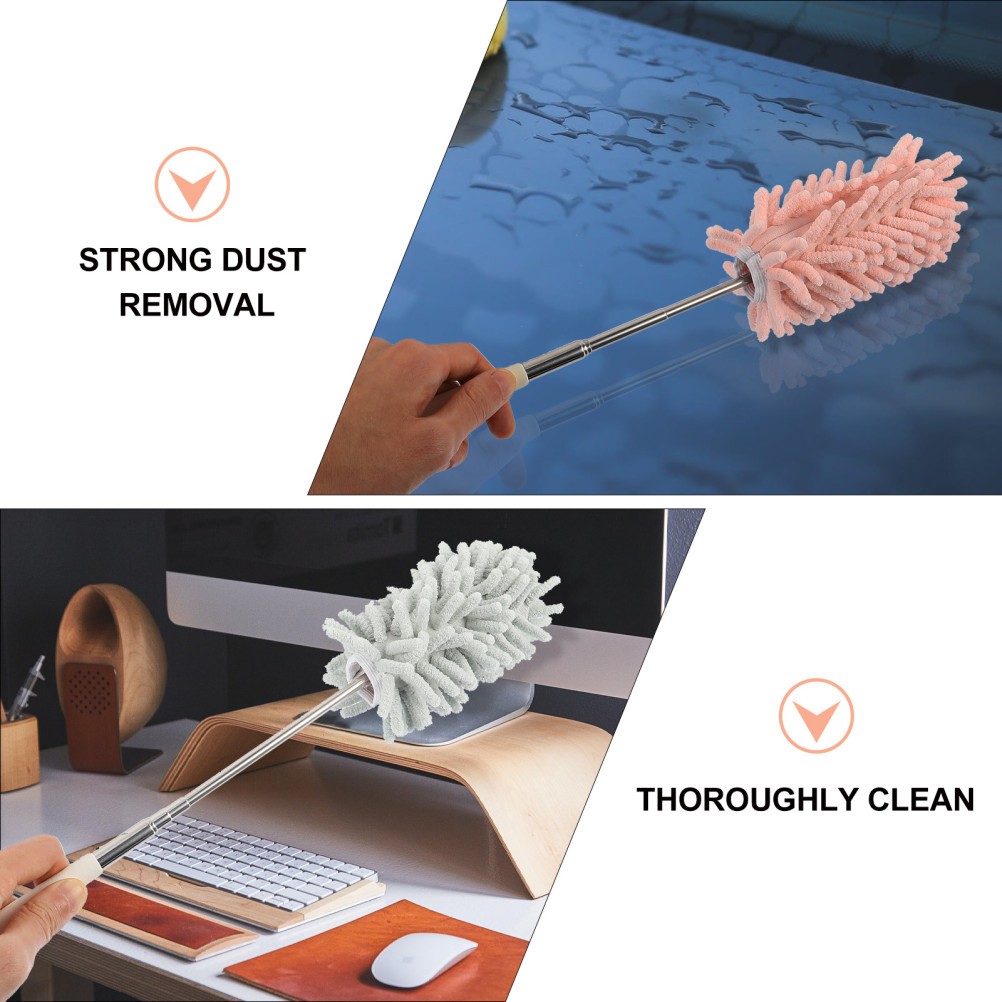 2 Pcs Duster Extendable Household Bendable Mini Dusters for Cleaning