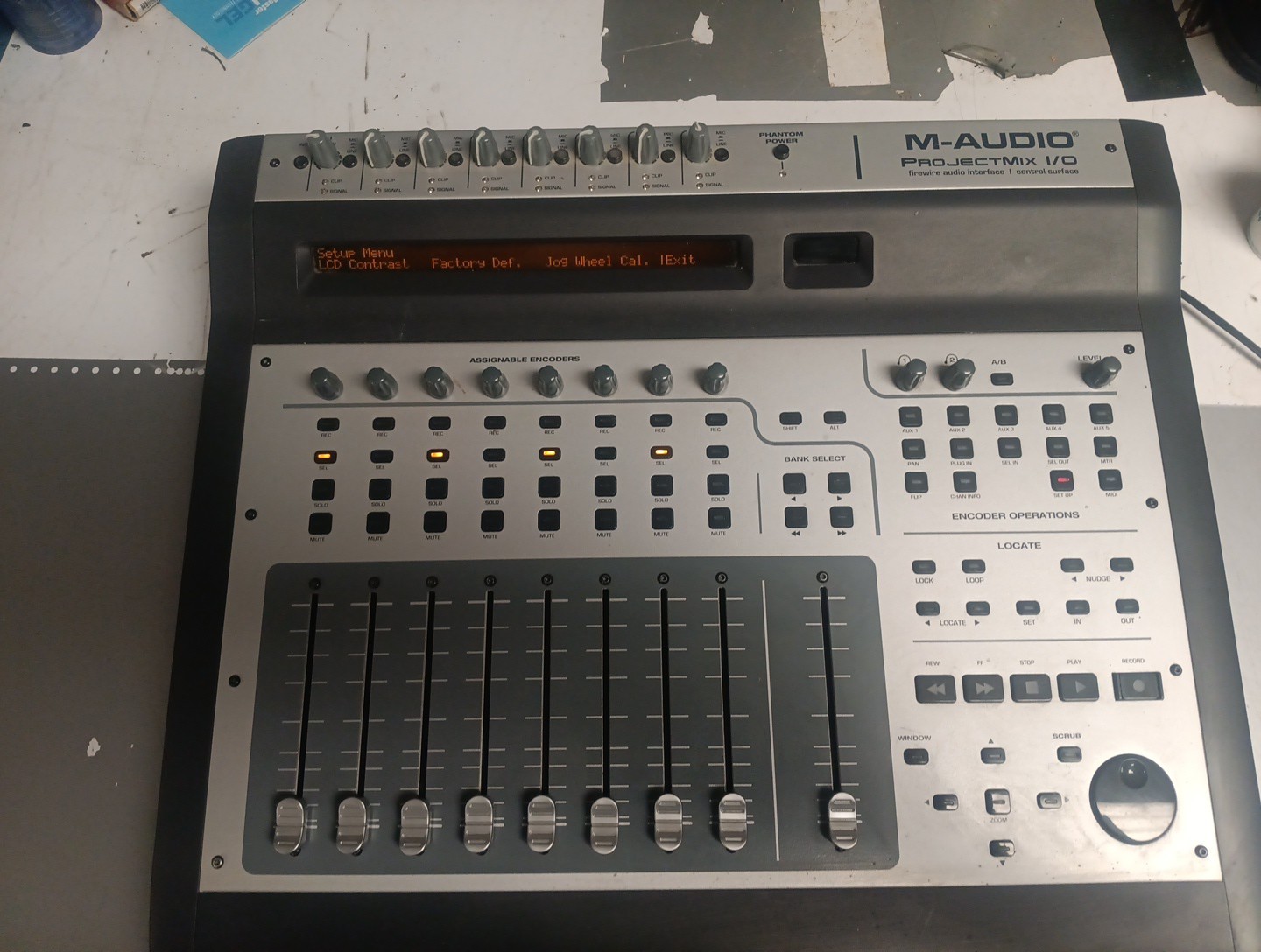 M-Audio ProjectMix I/O Firewire Audio Interface Control Surface Project Mix