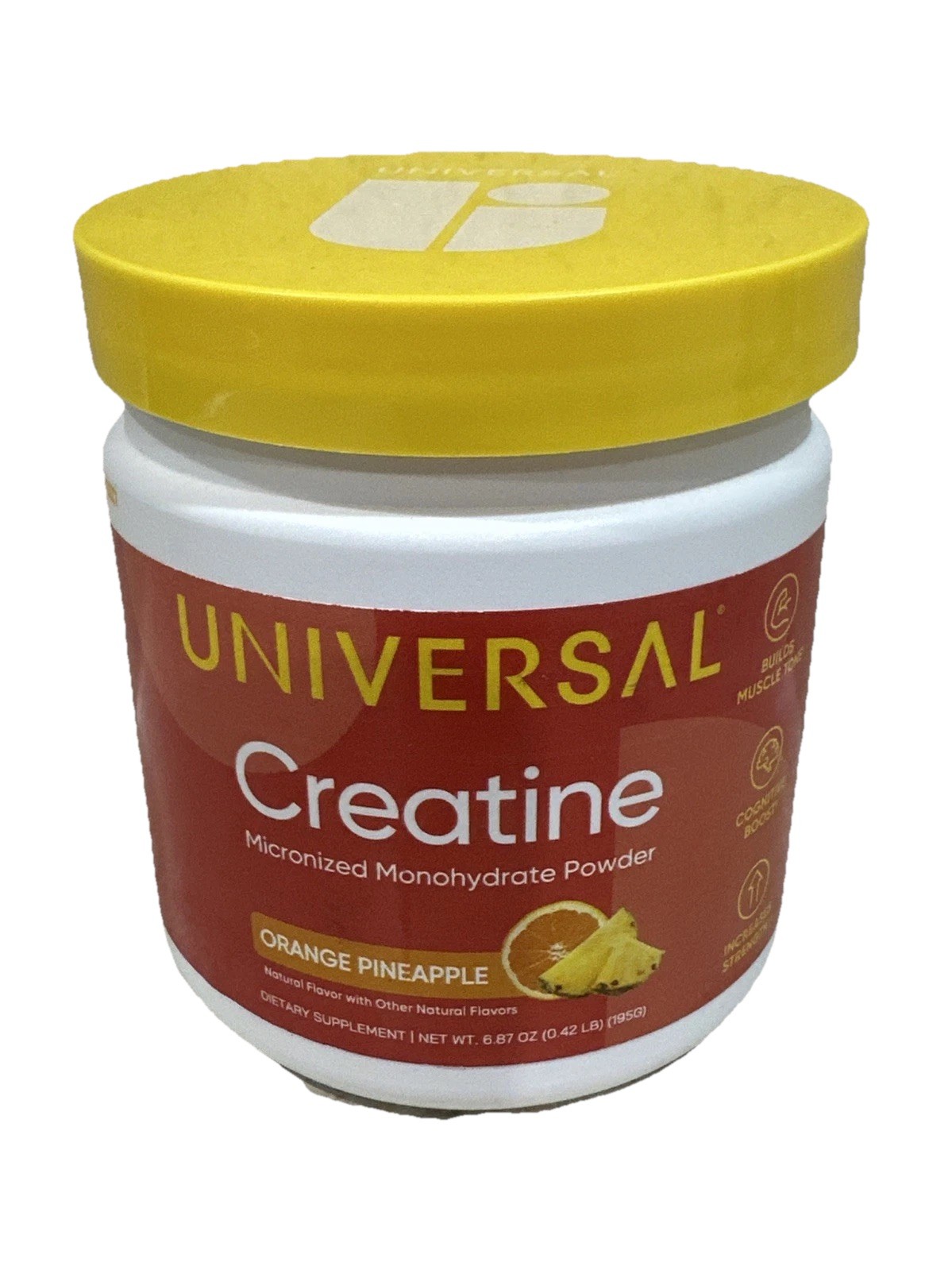 Universal U Creatine Monohydrate for 6.77 Ounce (Pack of 1), Orange Pineapple