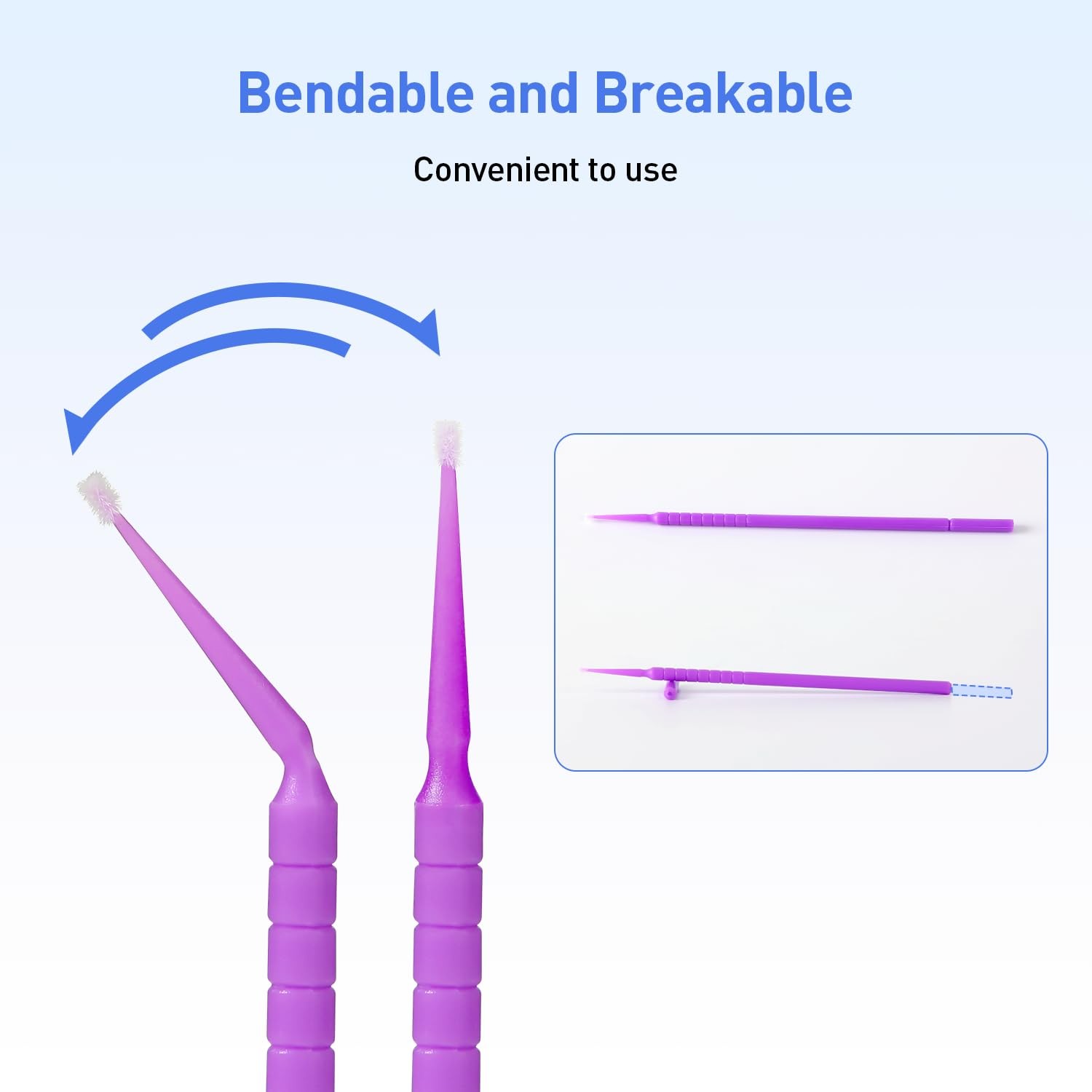 400pcs Dental Micro Applicators Brushes Superfine, Disposable Microswabs
