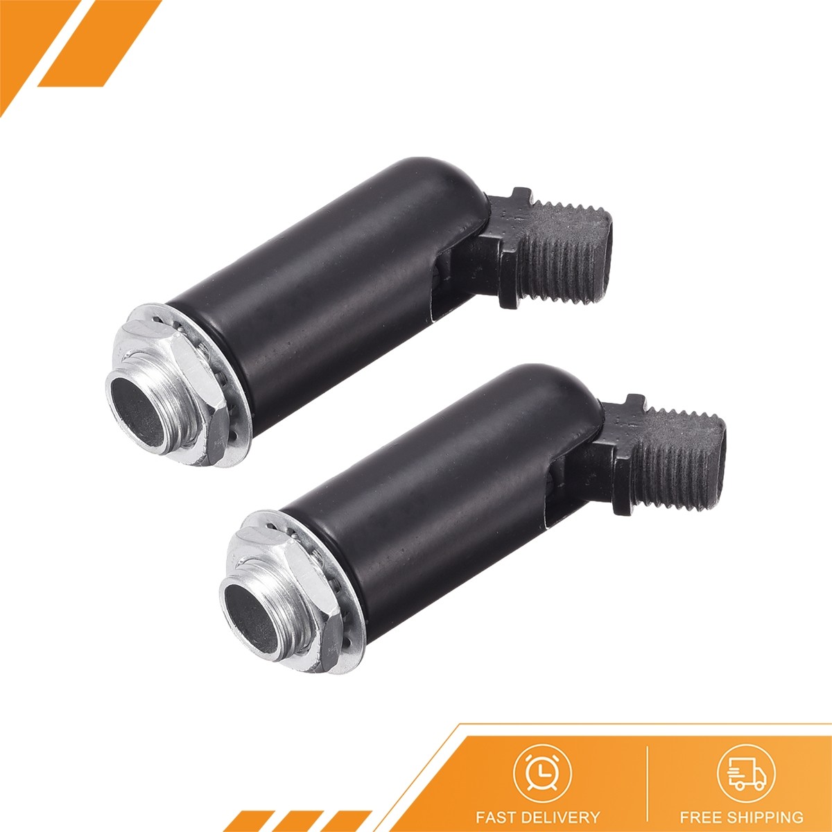 2Pcs Sloped Ceiling Adapter 180° Swivel M10 Black
