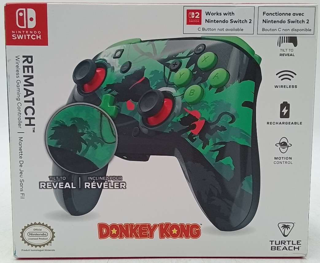 Turtle Beach Gamepad REMATCH Donkey Kong Wireless Black And Green