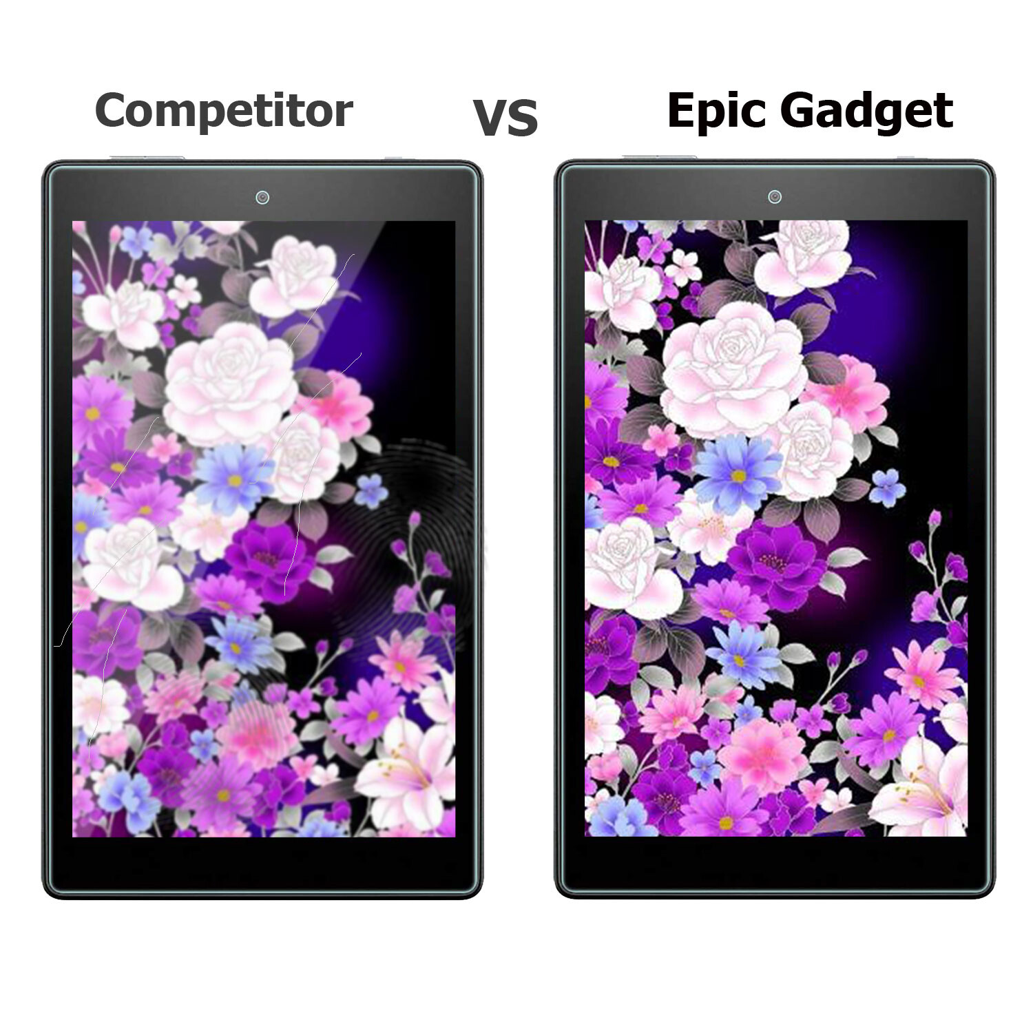 2 PACK Anti Scratch 9H Tempered Glass Screen Protector For Amazon Kindle Fire 7"
