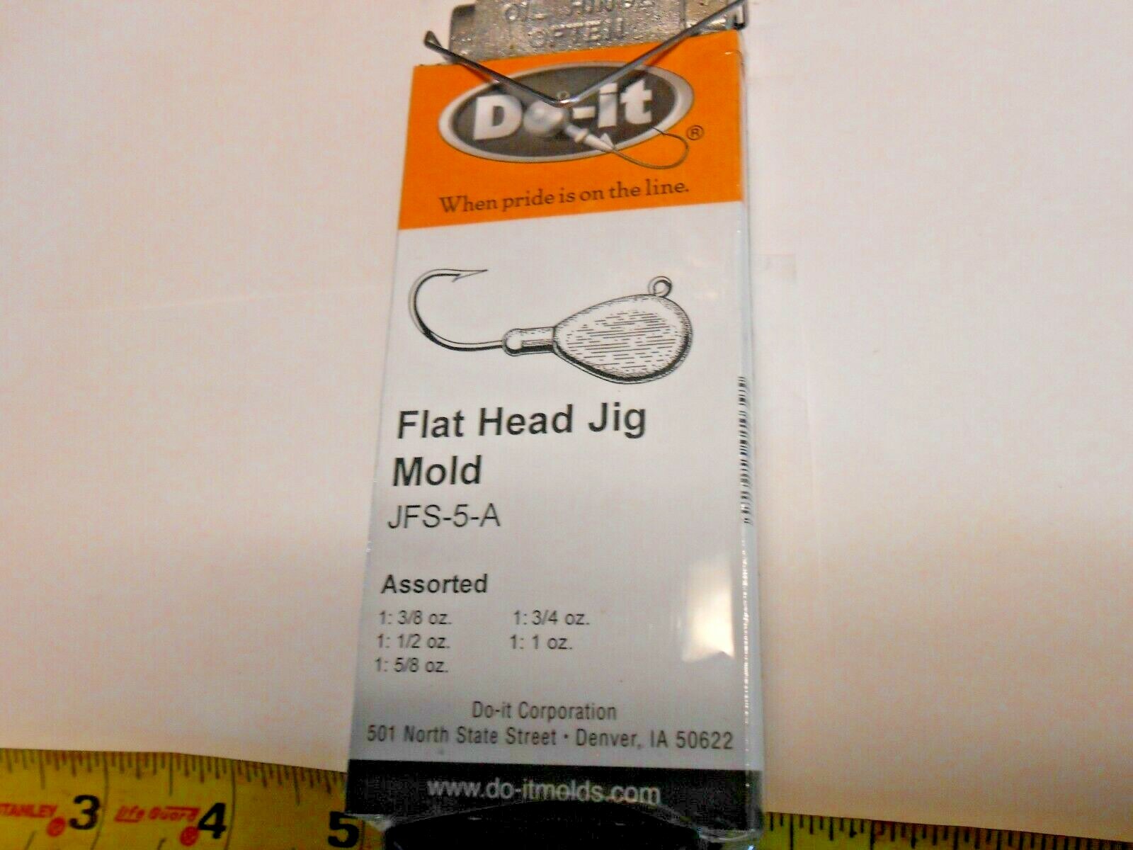 1039 Do-It Flat Head Jig Mold 3/8 - 1  oz