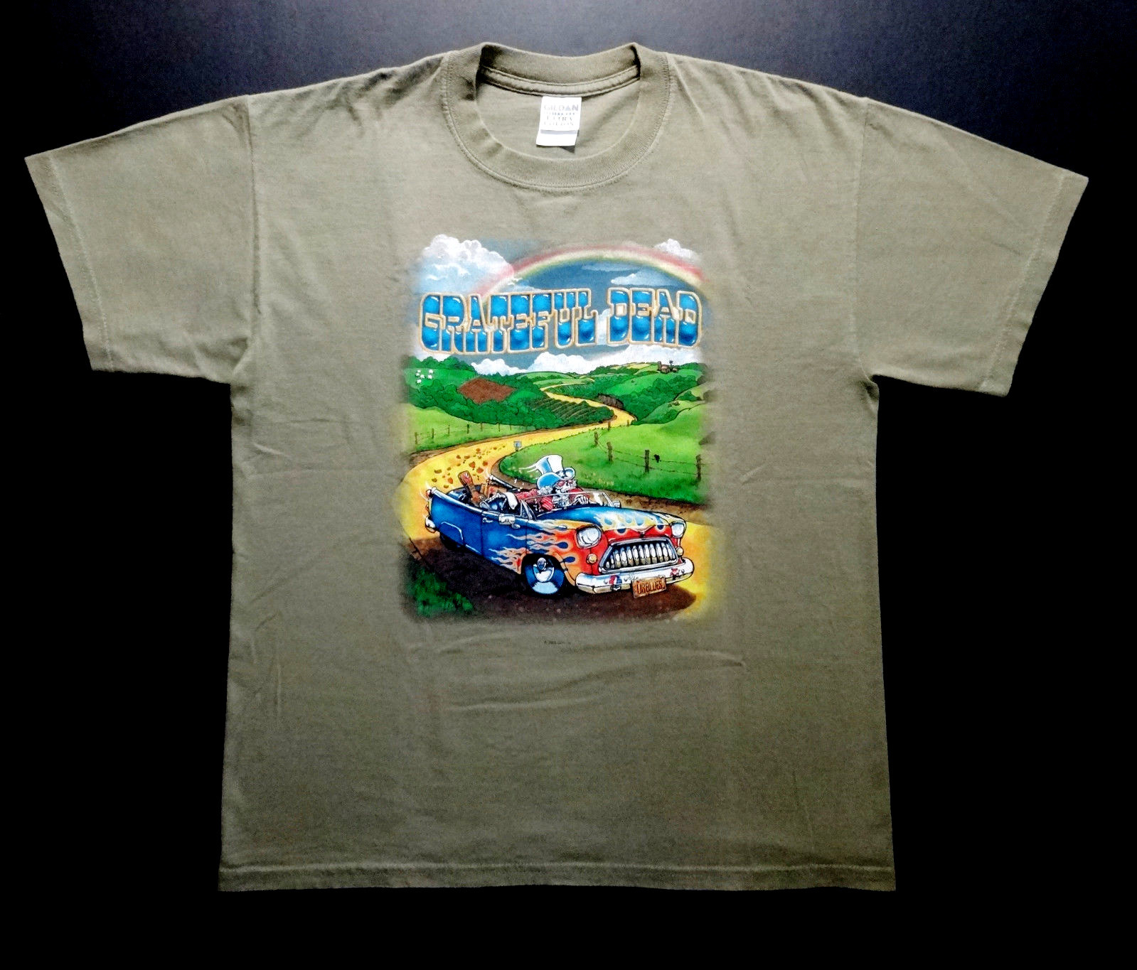 Grateful Dead Shirt T Shirt Truckin' Up To Buffalo 7/4/89 1989 Biffle GDP 2005 L