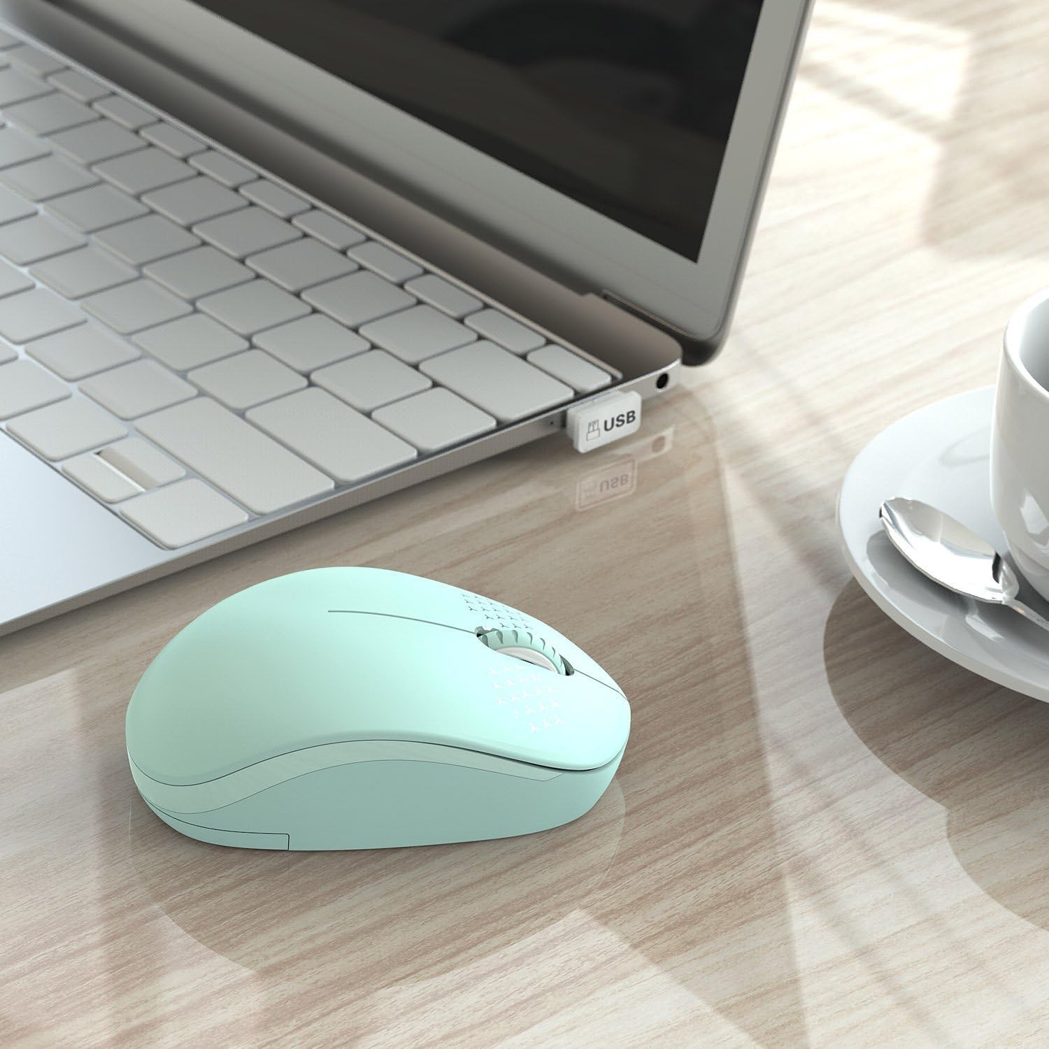 seenda Wireless Mouse, 2.4G Noiseless Mouse with USB Receiver - Portable Comp...