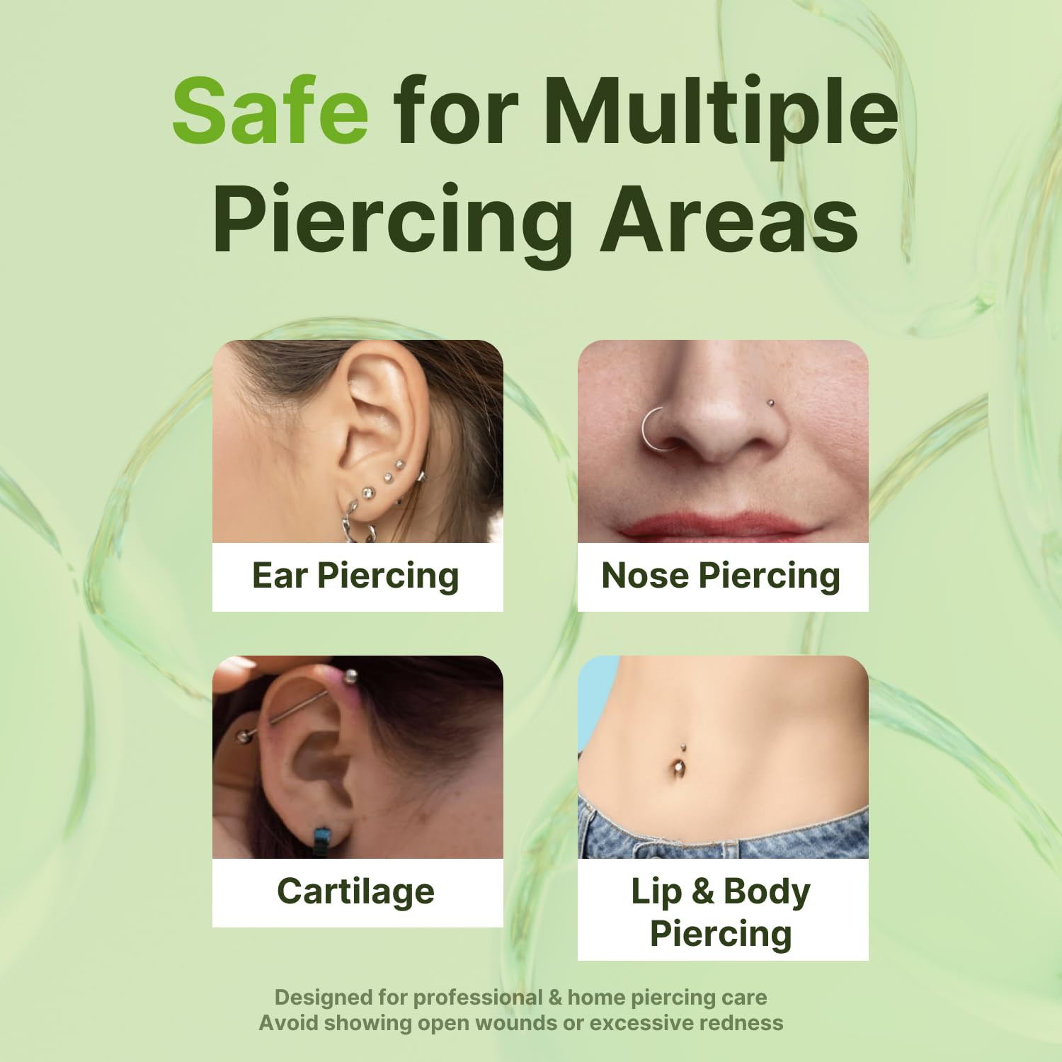 Tobcharm Piercing Bump Solution – Piercing Bump for Ear, Nose & Body – Soothes K