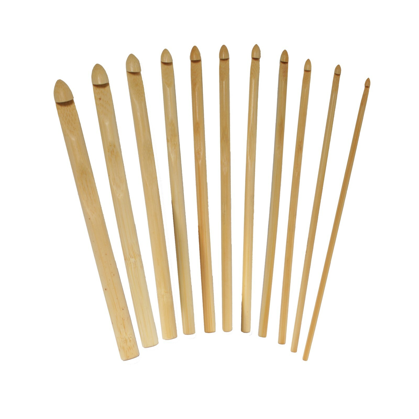 JubileeYarn Bamboo Crochet Hooks Set, 11pc