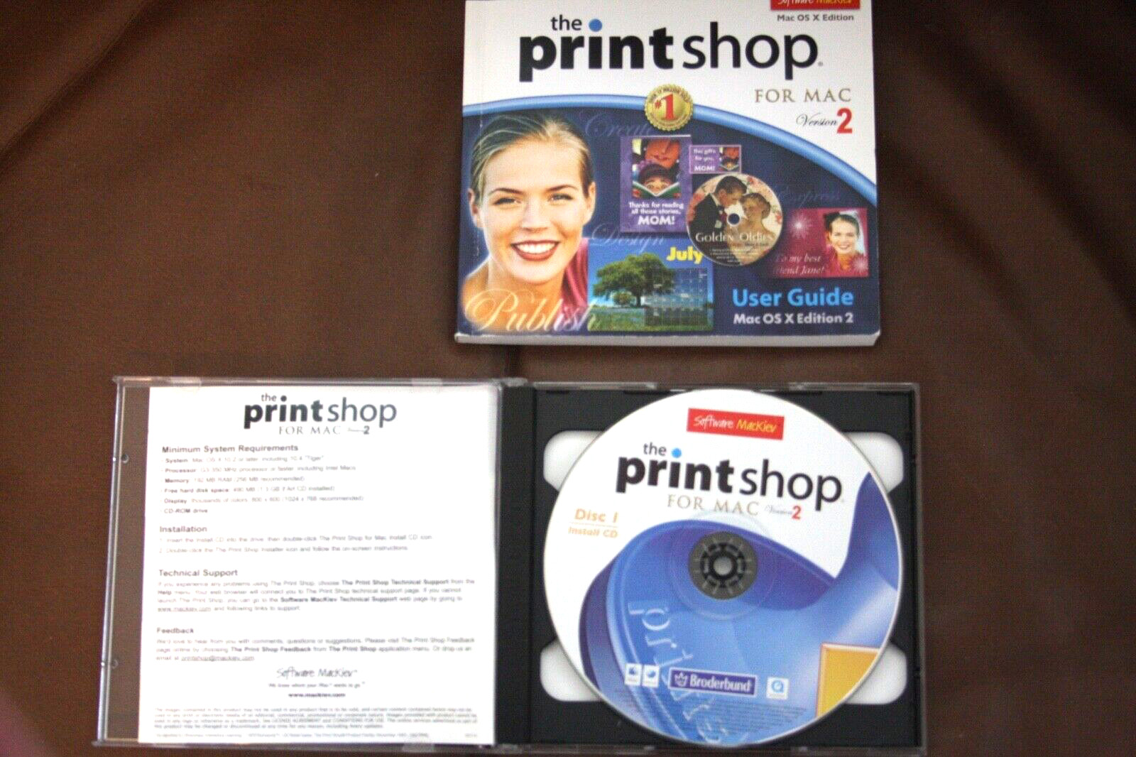 Broderbund - The Print Shop for Mac Version 2 Software Mackiev Mac OS