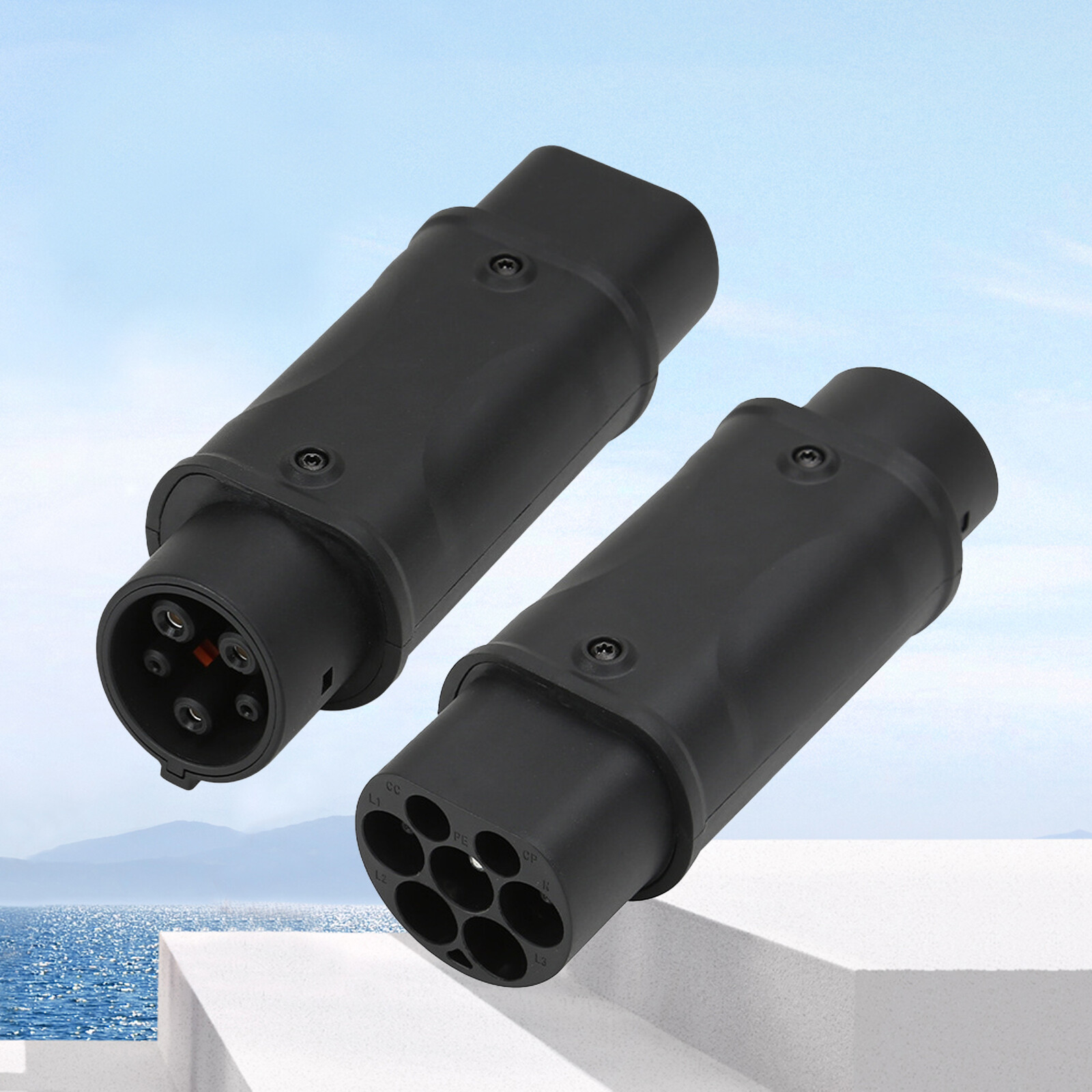 Electric Vehicle Charging Connector Type 2 to Type 1 J1772 EV Adapter ChargeriJ