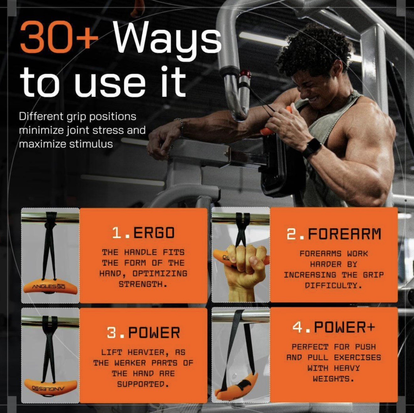Angles90 Grips (Pair) – Ergonomic Handles for Gym & Home Workouts