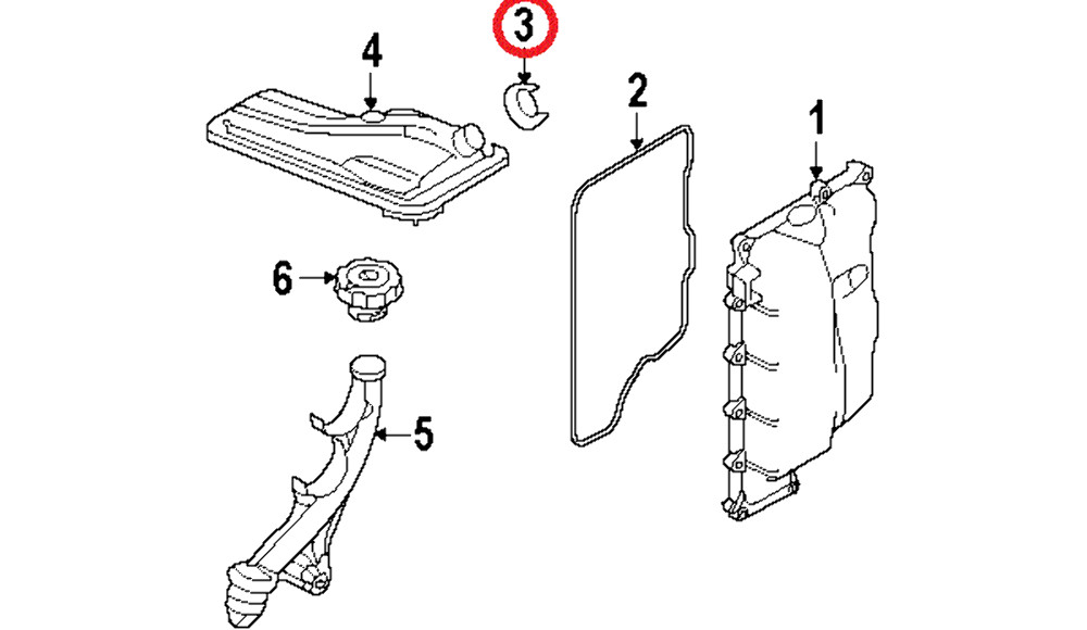 New Genuine Ford Automatic Transmission Filter Seal O-Ring OE  7T4Z7Z302A