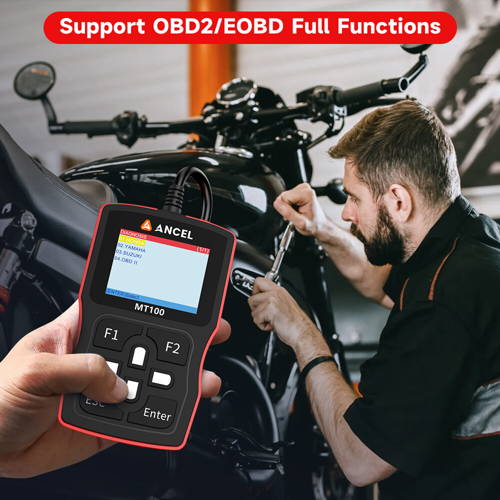 Fit for HONDA SUZUKI Motorcycle Scanner OBD2 Diagnostic Scan Tool Code Reader