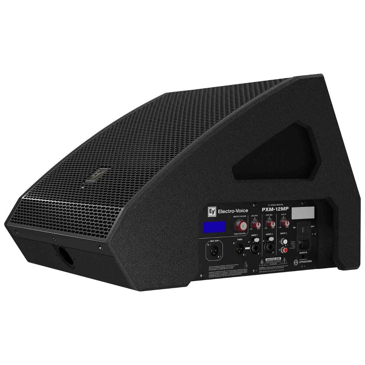 Electro-Voice PXM-12MP 12" Powered Active Black Coaxial Monitor Speaker w Cover