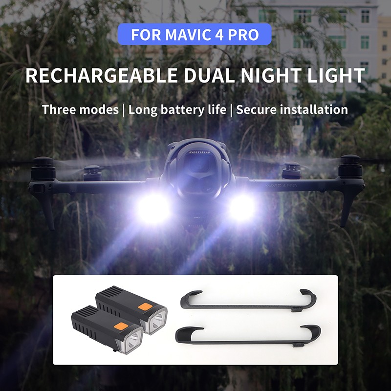 Drone Flight Searchlight Night Flight Light Rechargeable Kit for DJI Mavic 4 Pro