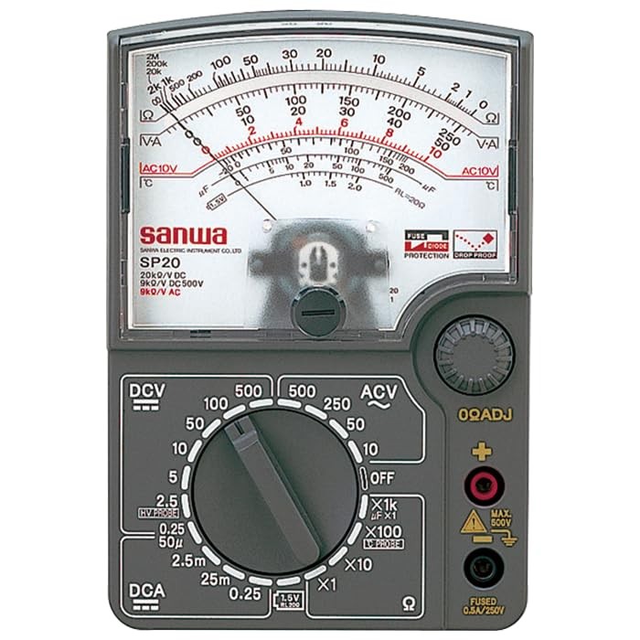 Japan SANWA Analog Multimeter DC High Volotage & Temperature Measurable SP SP20