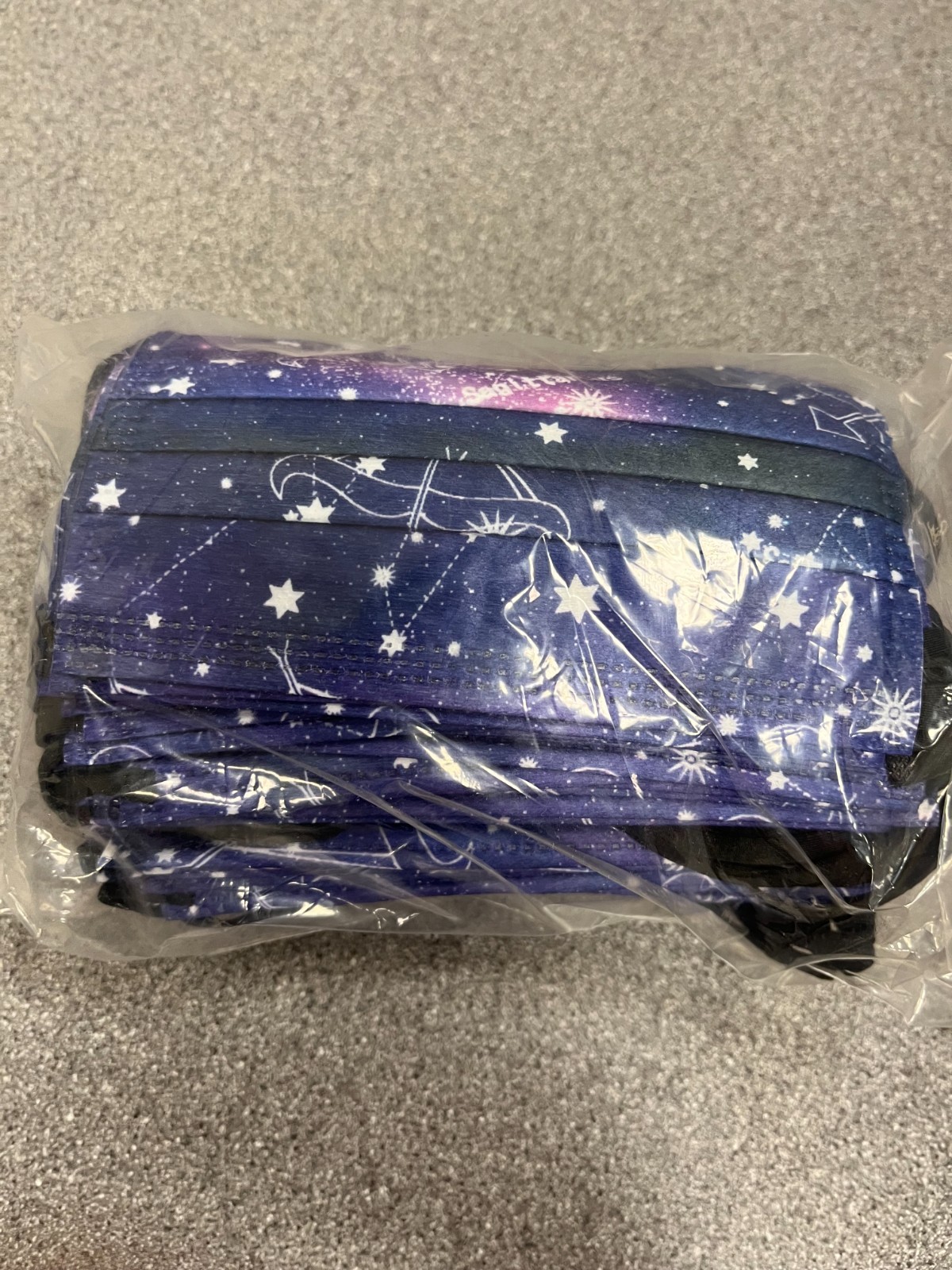 70pcs Kid's Size Sagittarius Pattern Face Masks Constellations Horoscope