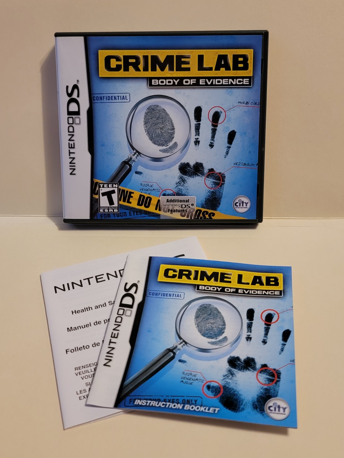 Crime Lab Body Of Evidence  Nintendo DS Case & Manual Only