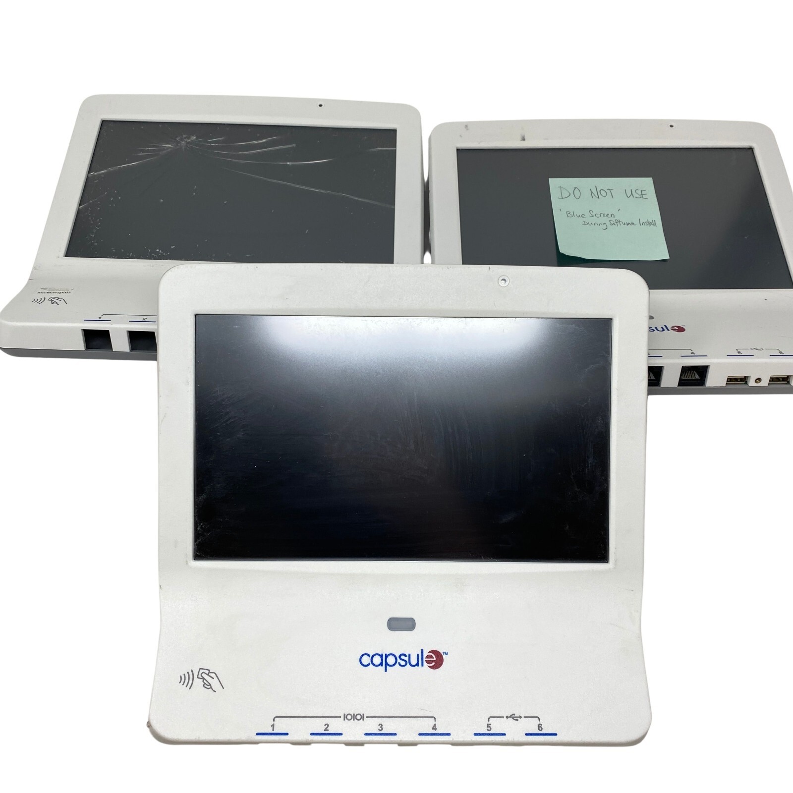 Capsule SmartLinx Neuron 2 Patient Monitor DC-NU2-UMPC For Parts - Lot of 3